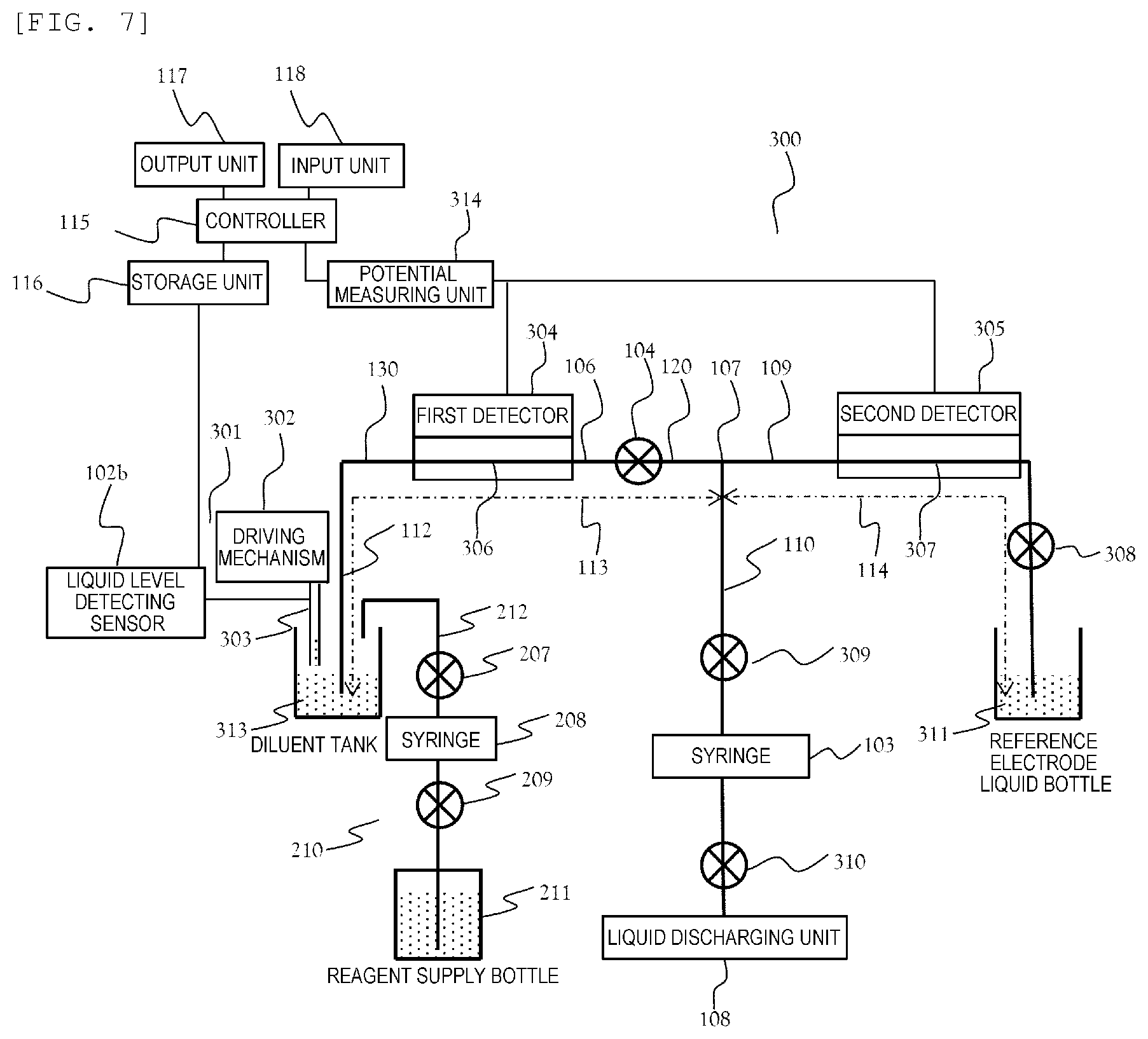 Patent US12326459 Figure 7 – Automatic analyzer