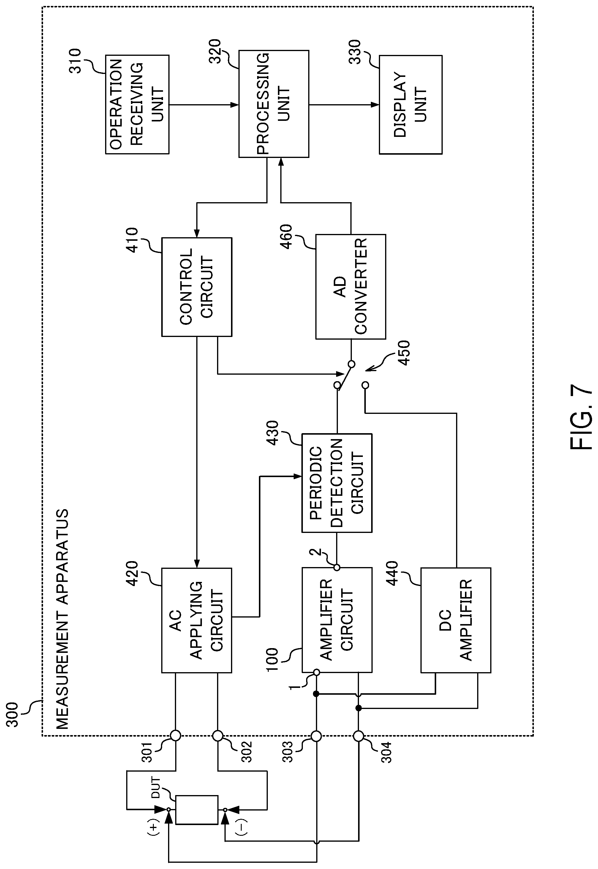 Patent US12326464 Figure 7 – Amplifier circuit and measurement apparatus
