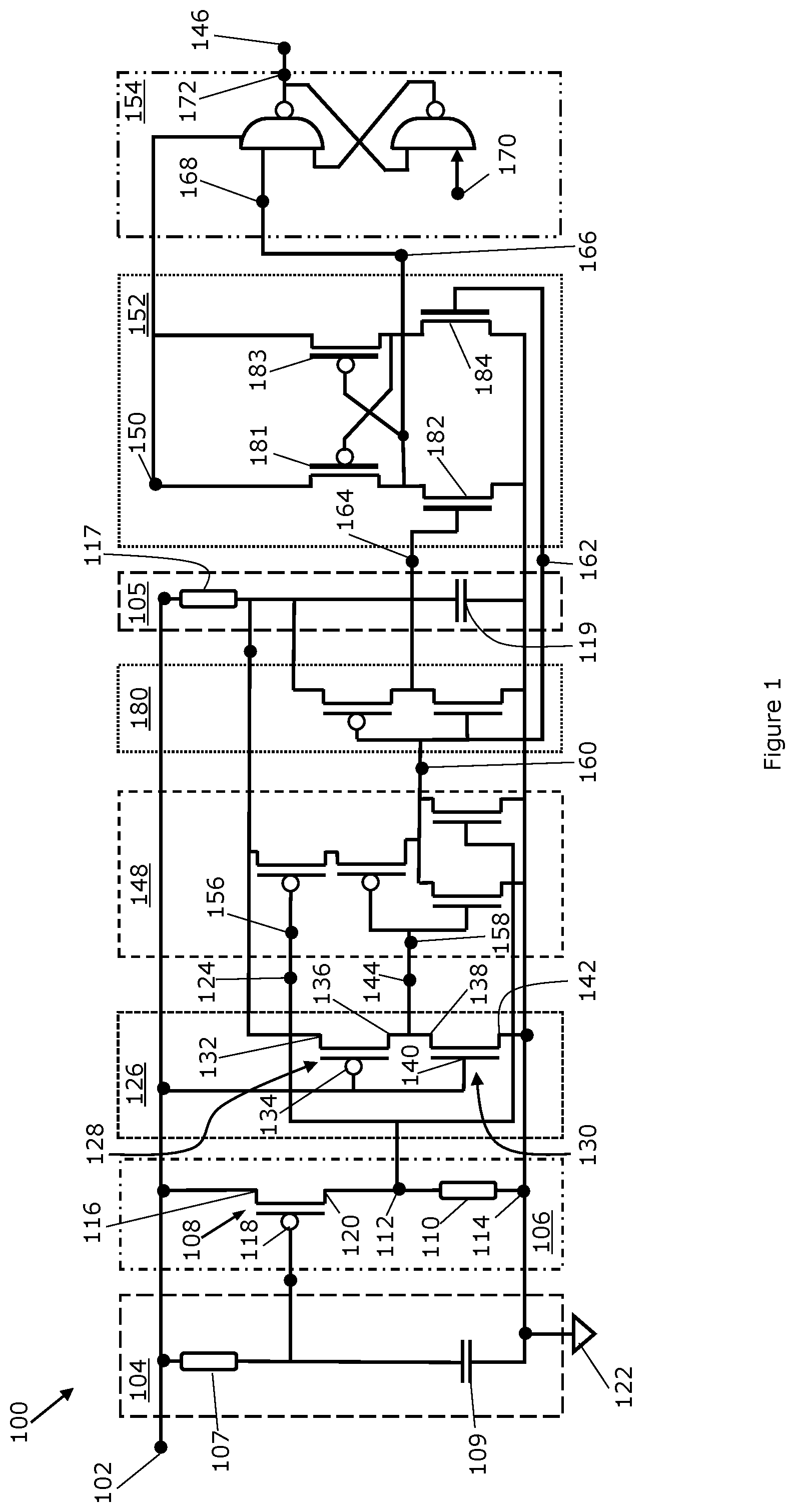 Patent US12326465 Figure 1 – Detector circuit