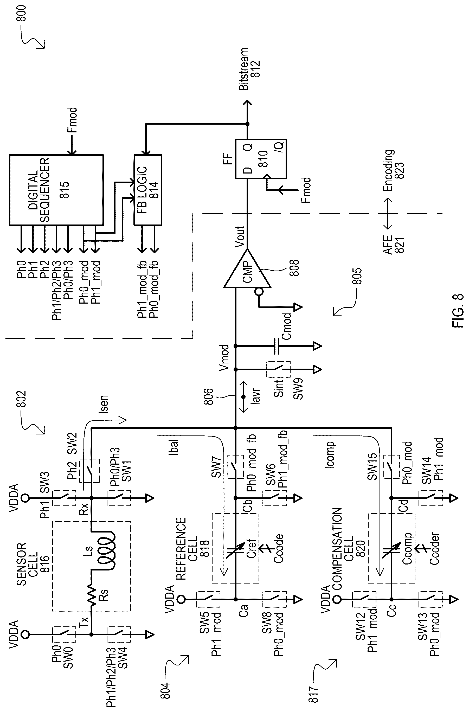 Patent US12326467 Figure 8 – Inductive sensing methods, devices and systems