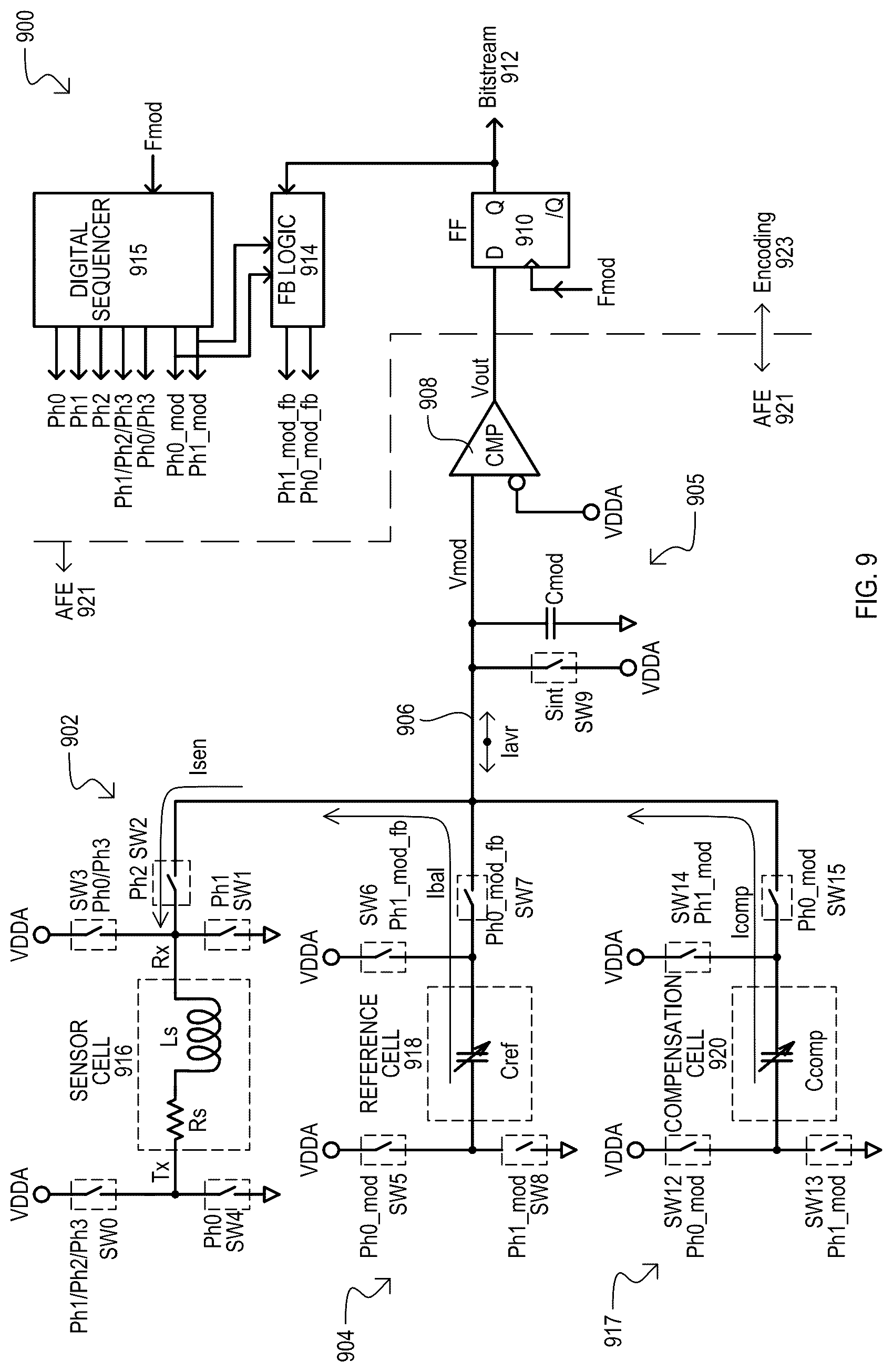 Patent US12326467 Figure 9 – Inductive sensing methods, devices and systems