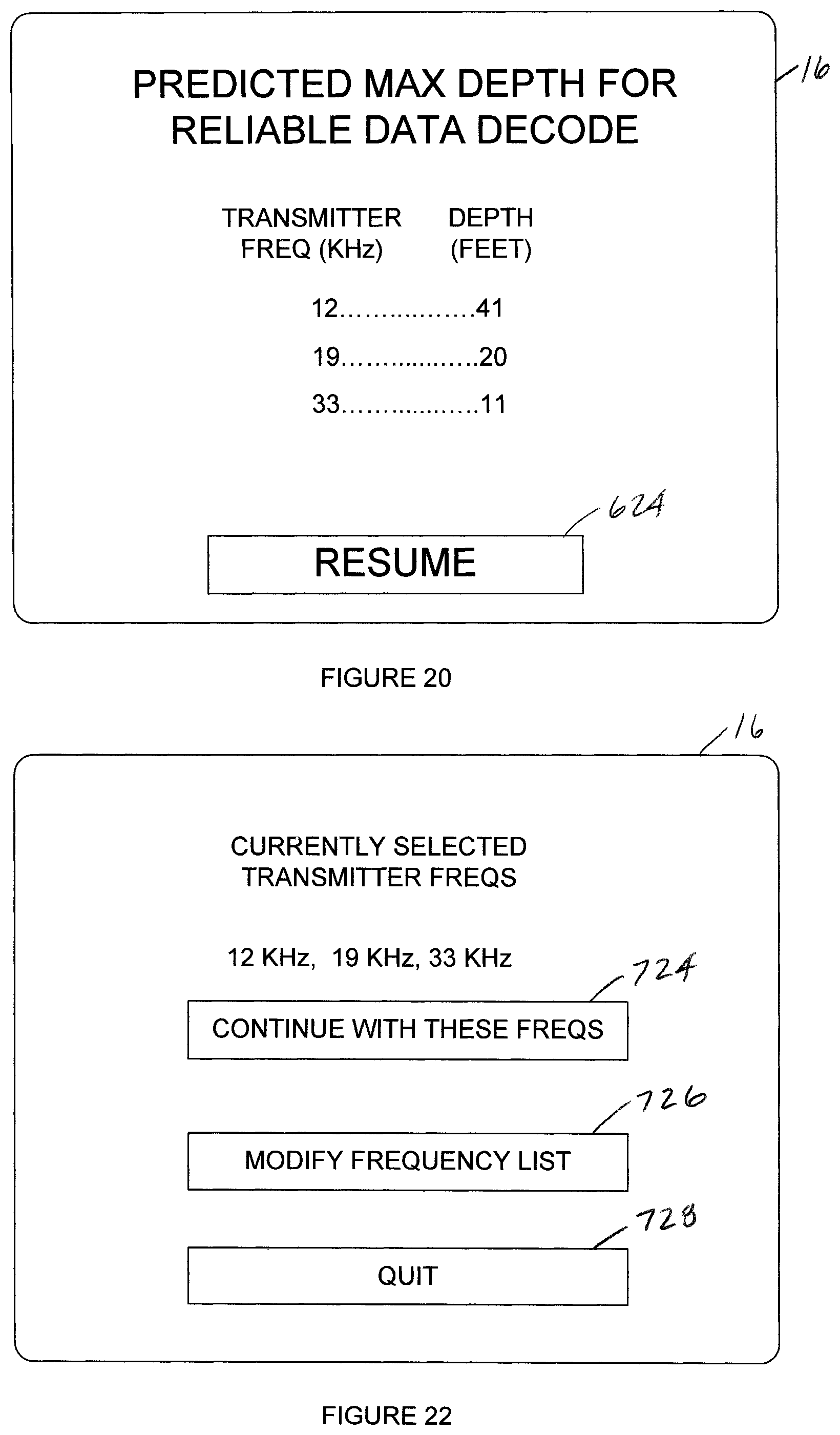 Patent US12326468 Figure 15 – Portable device with measuring leg for display of noise information in coordination with measured distance and transmission frequency selection