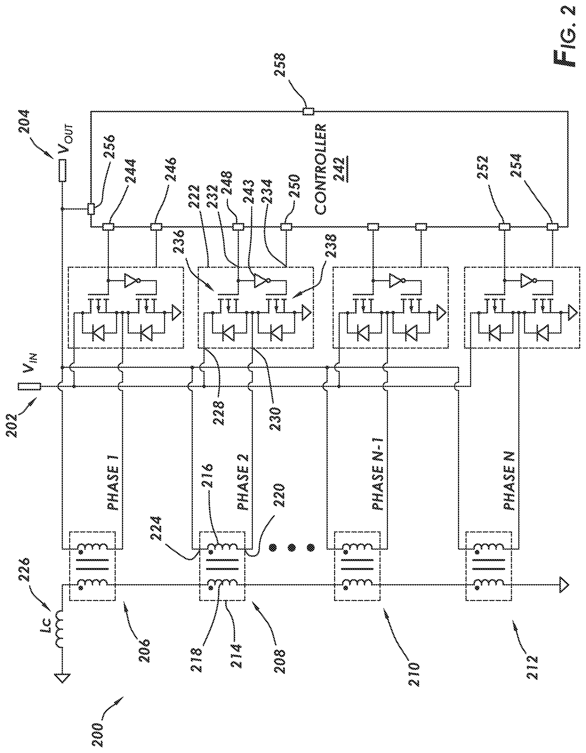 Patent US12326478 Figure 2 – Multiphase trans-inductor voltage regulator fault diagnostic