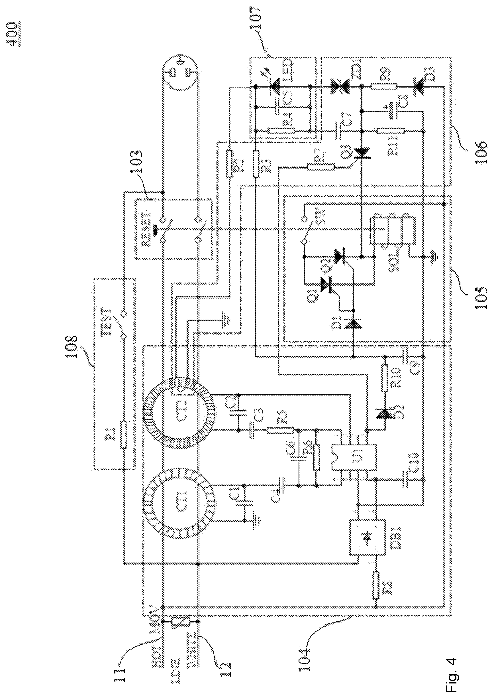 Patent US12326479 Figure 4 – Leakage current detection and interruption device and related electrical connectors and electrical appliances