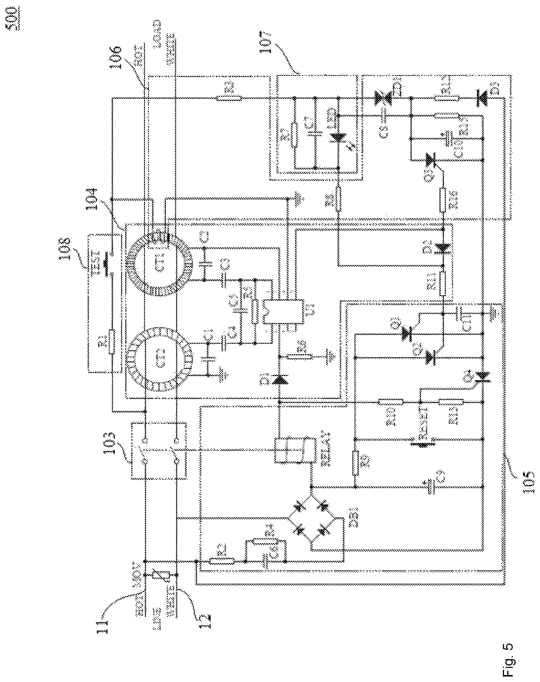 Patent US12326479 Figure 5 – Leakage current detection and interruption device and related electrical connectors and electrical appliances