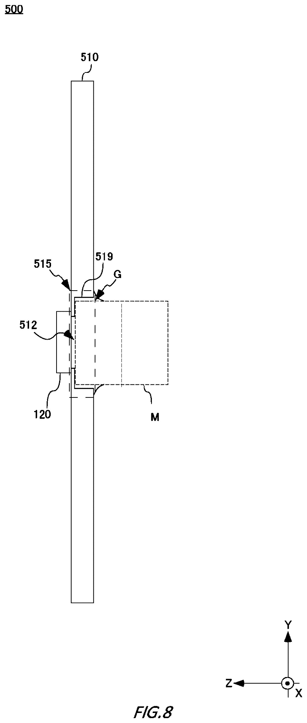 Patent US12326488 Figure 8 – Magnetic detection device, magnetic detection unit, magnetic detection system, and method for manufacturing magnetic detection unit