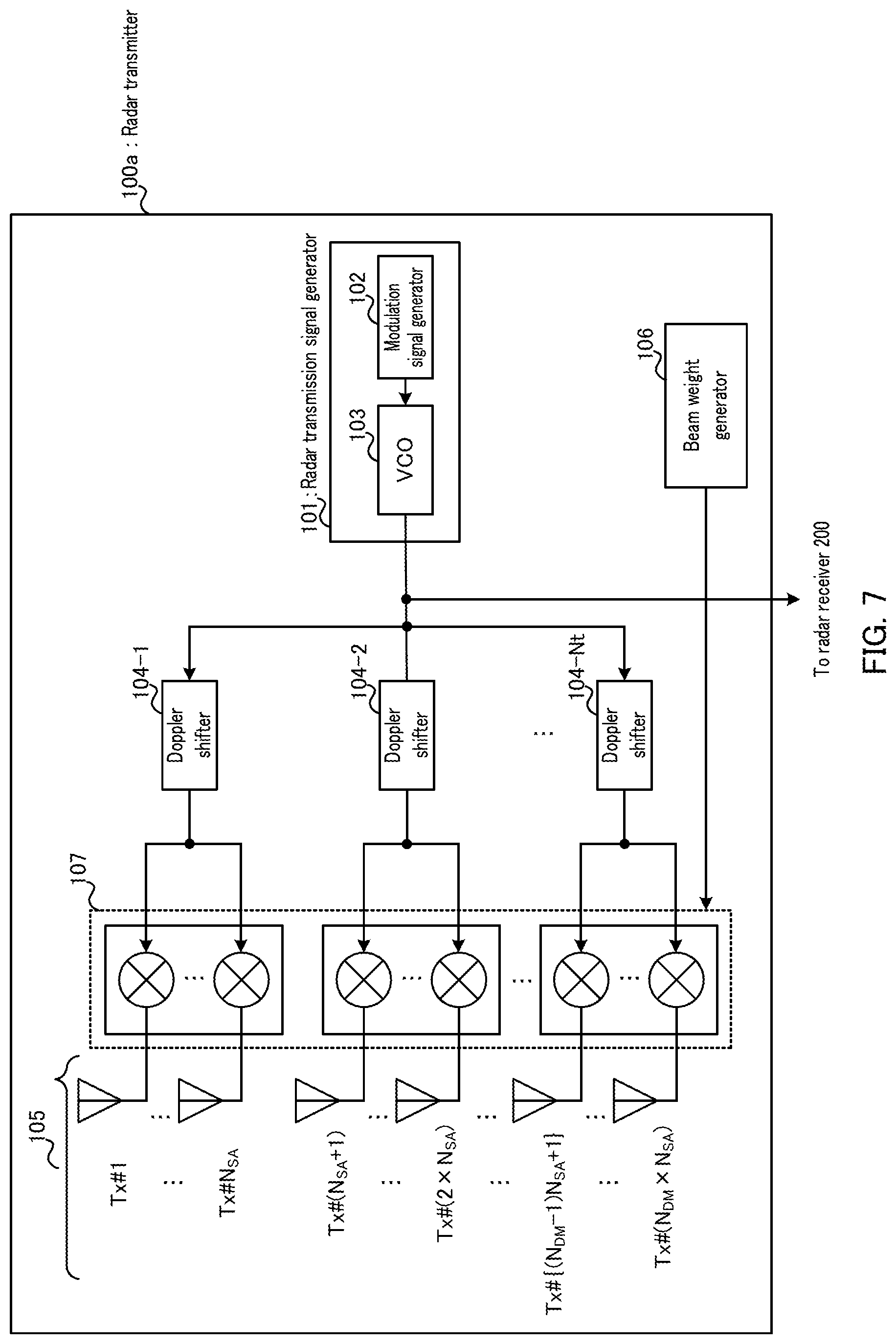 Patent US12326498 Figure 7 – Radar apparatus