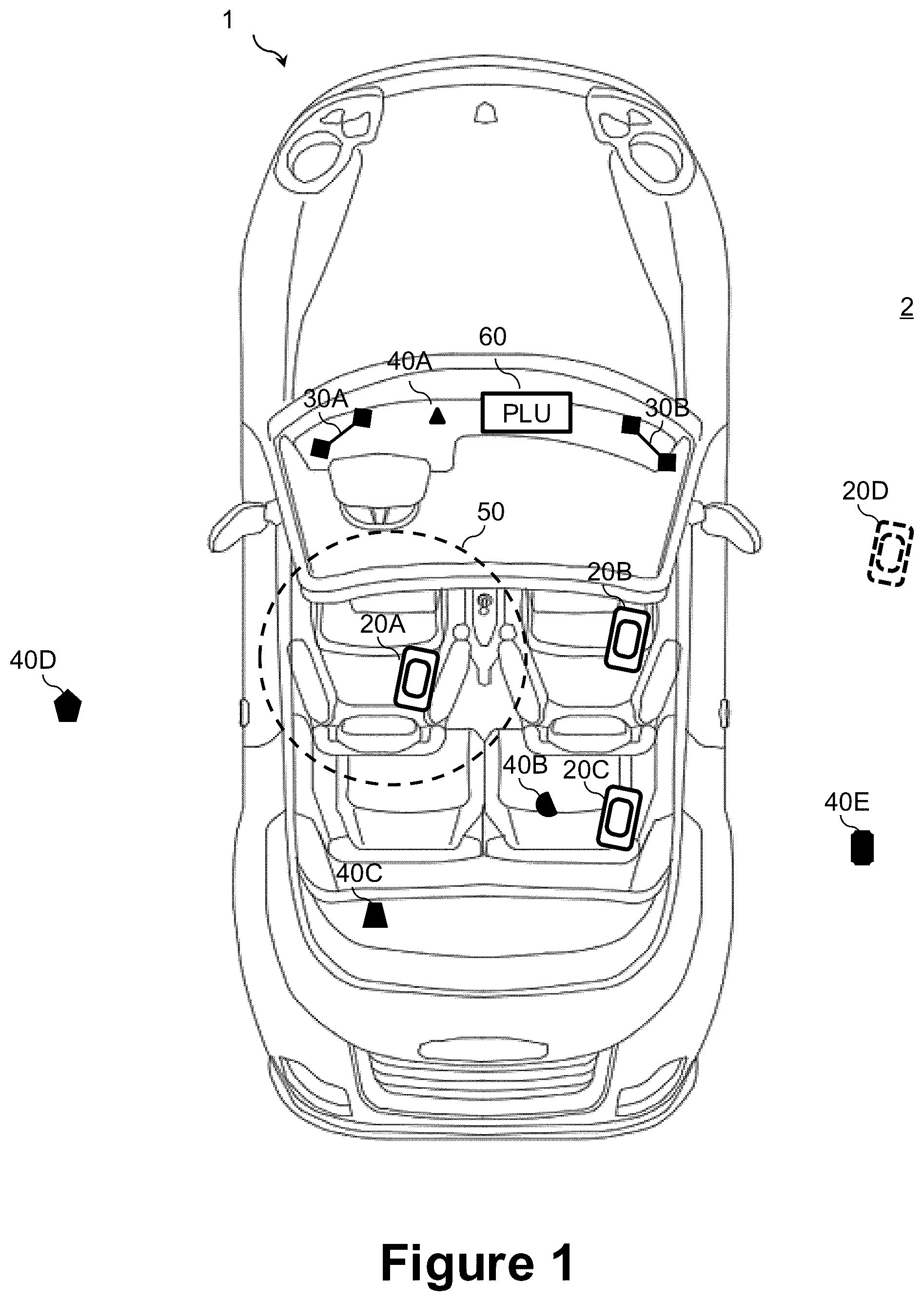 Patent US12326512 — System and method for classifying a mode of operation of a mobile communication device in a volume based on sensor fusion — Figure 1