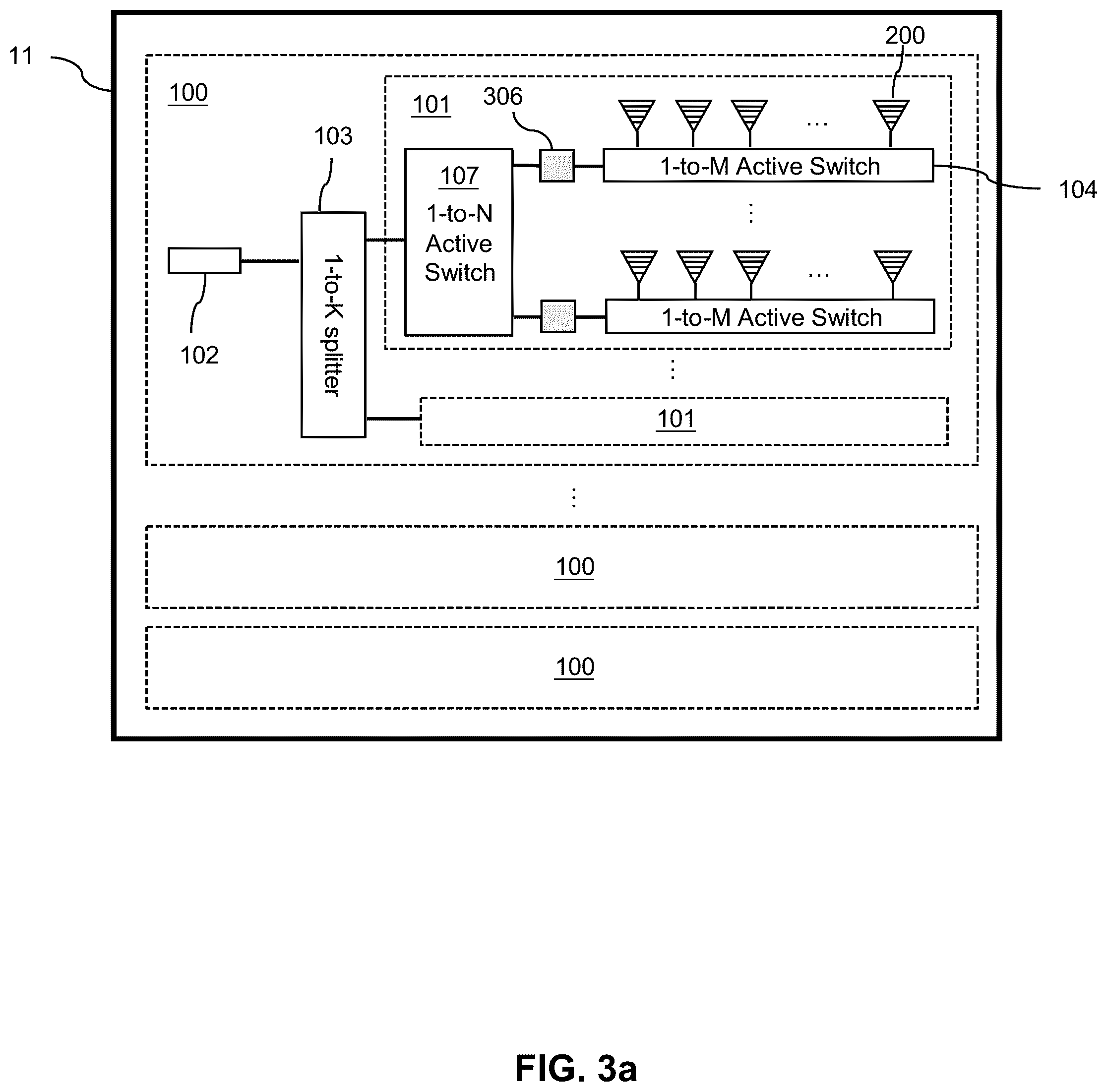 Patent US12326522 Figure 4 – Switchable coherent pixel array for frequency modulated continuous wave light detection and ranging