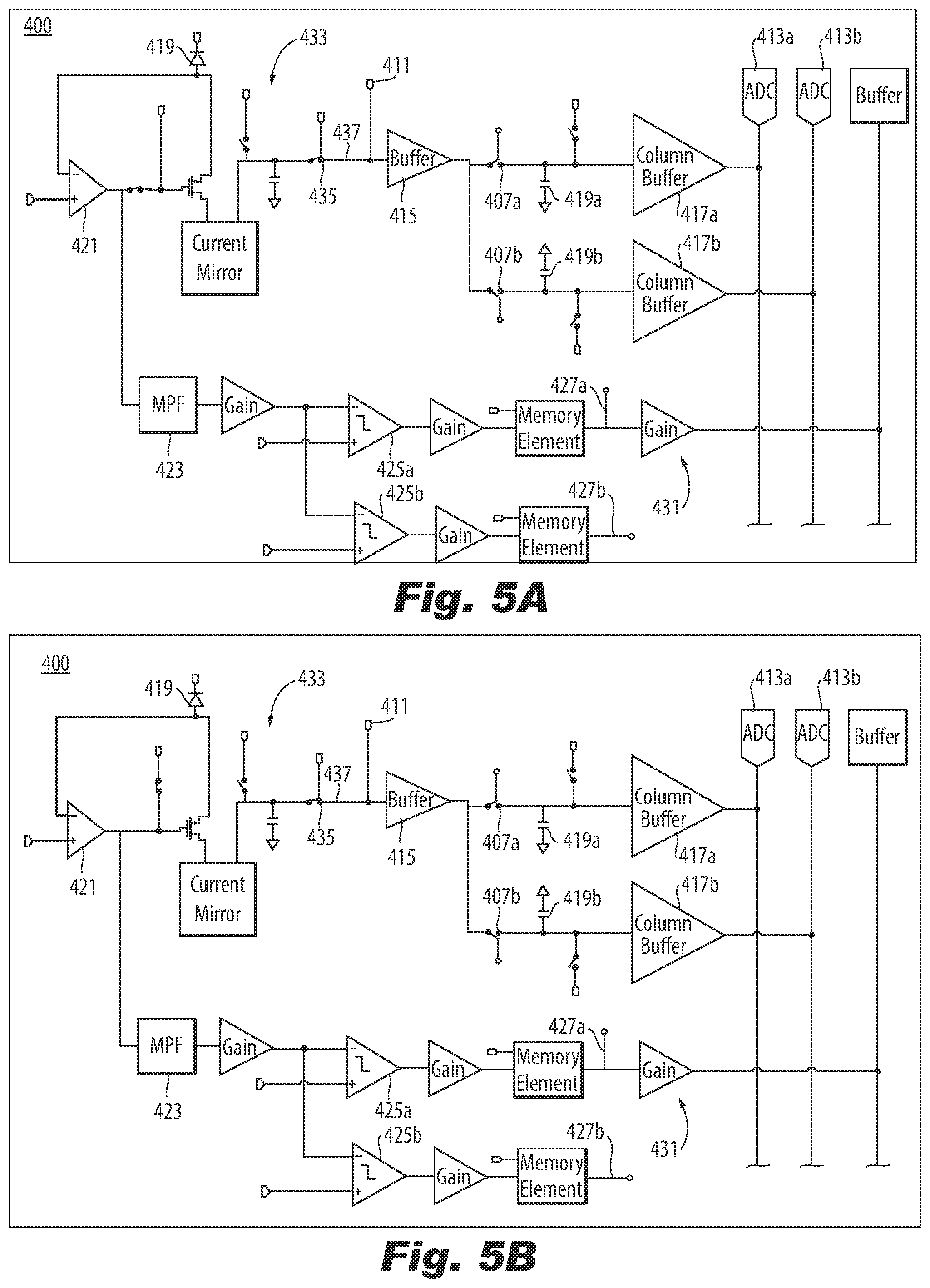 Patent US12326525 Figure 5 – Detection pixels and pixel systems