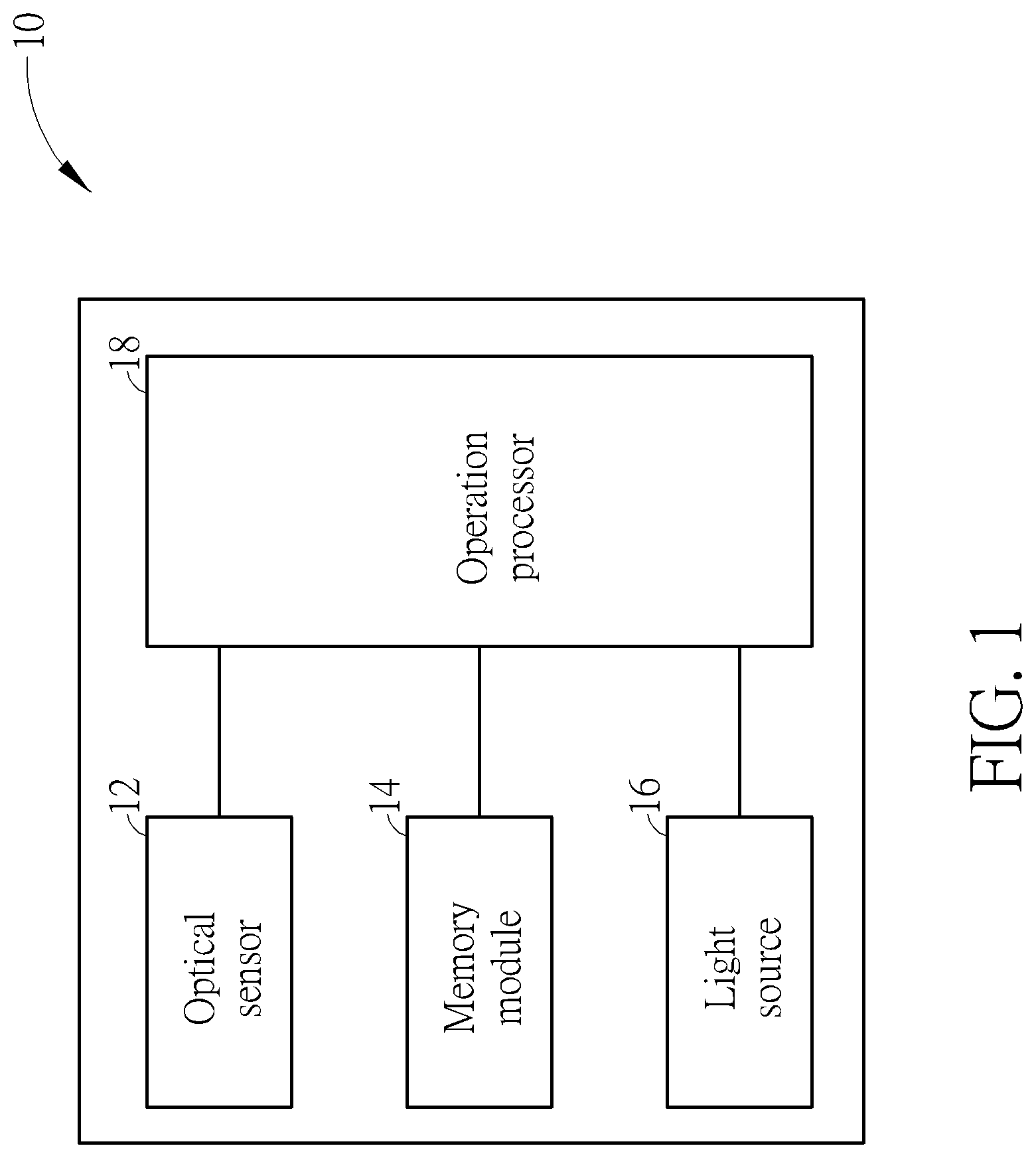 Patent US12326537 Figure 1 – Optical tracking device