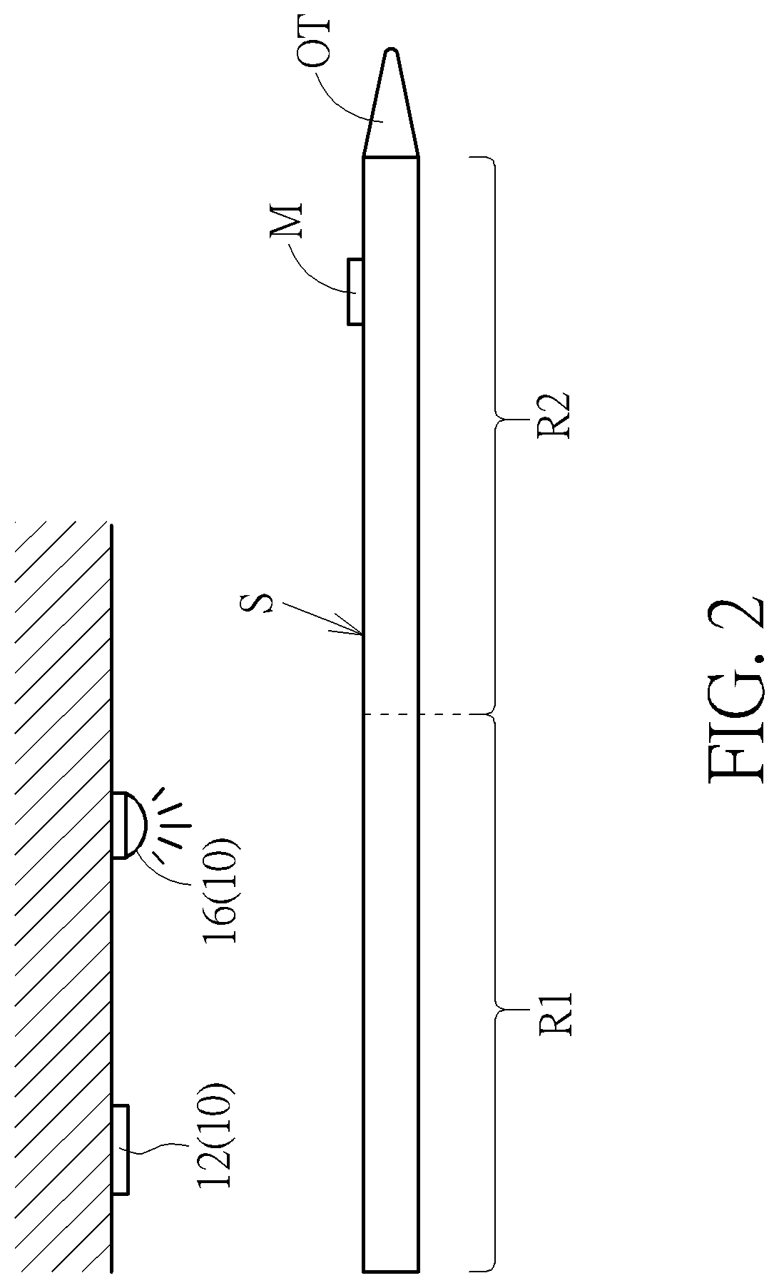 Patent US12326537 Figure 2 – Optical tracking device
