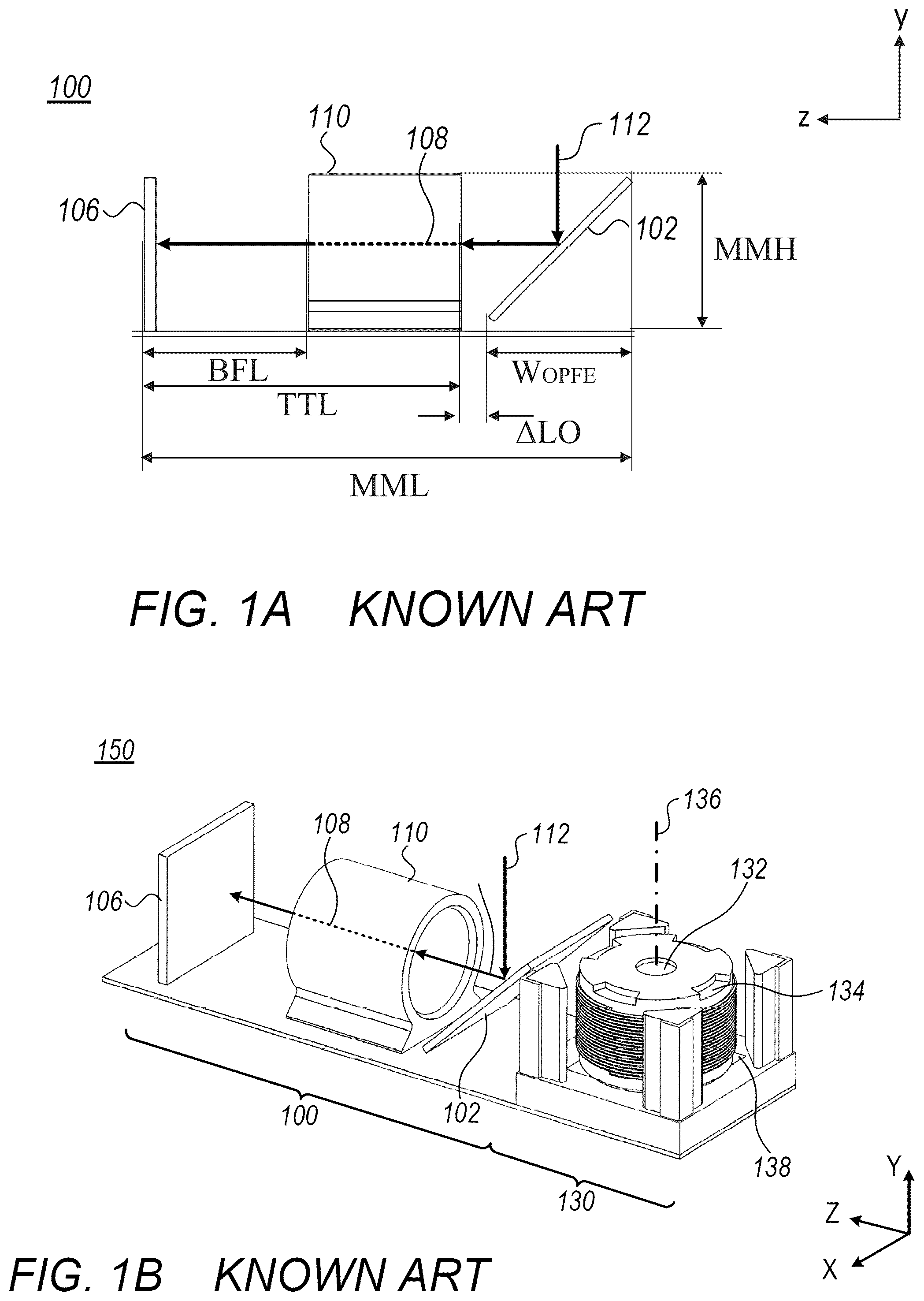 Patent US12326545 Figure 1 – Large-aperture compact scanning tele cameras