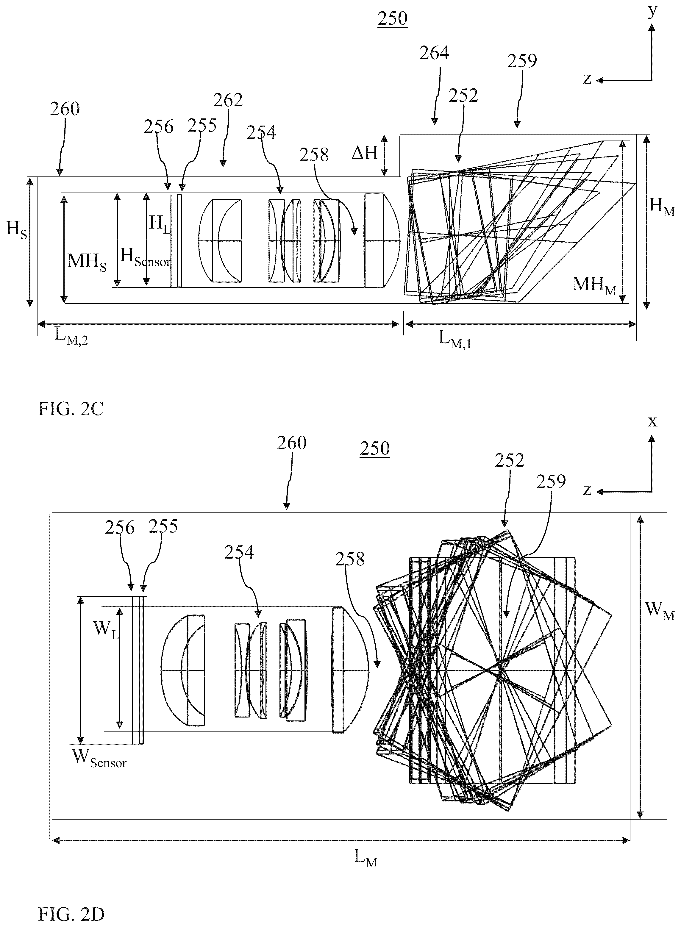 Patent US12326545 Figure 5 – Large-aperture compact scanning tele cameras