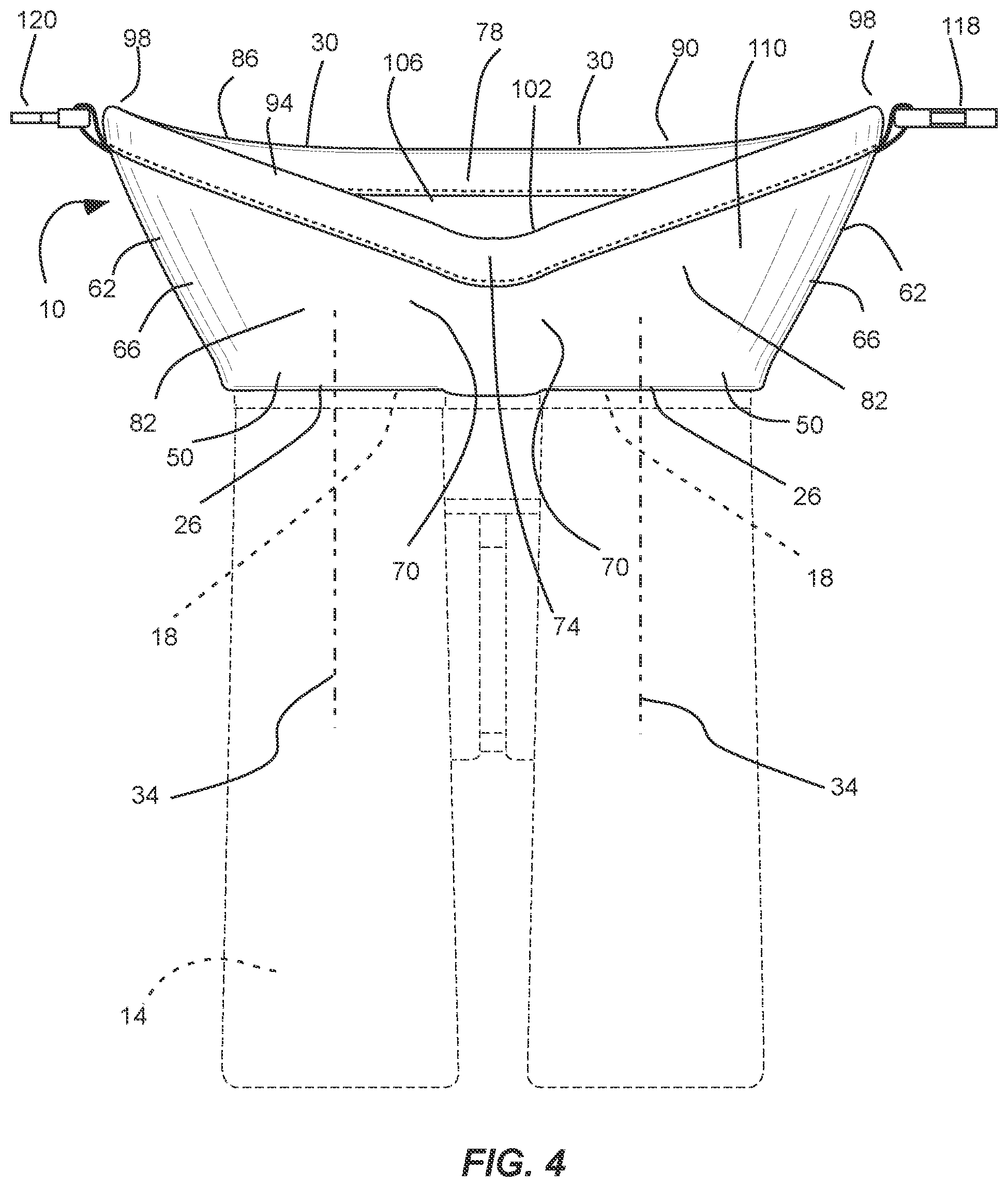 Patent US12326552 Figure 4 – Removably attachable eyepiece shield