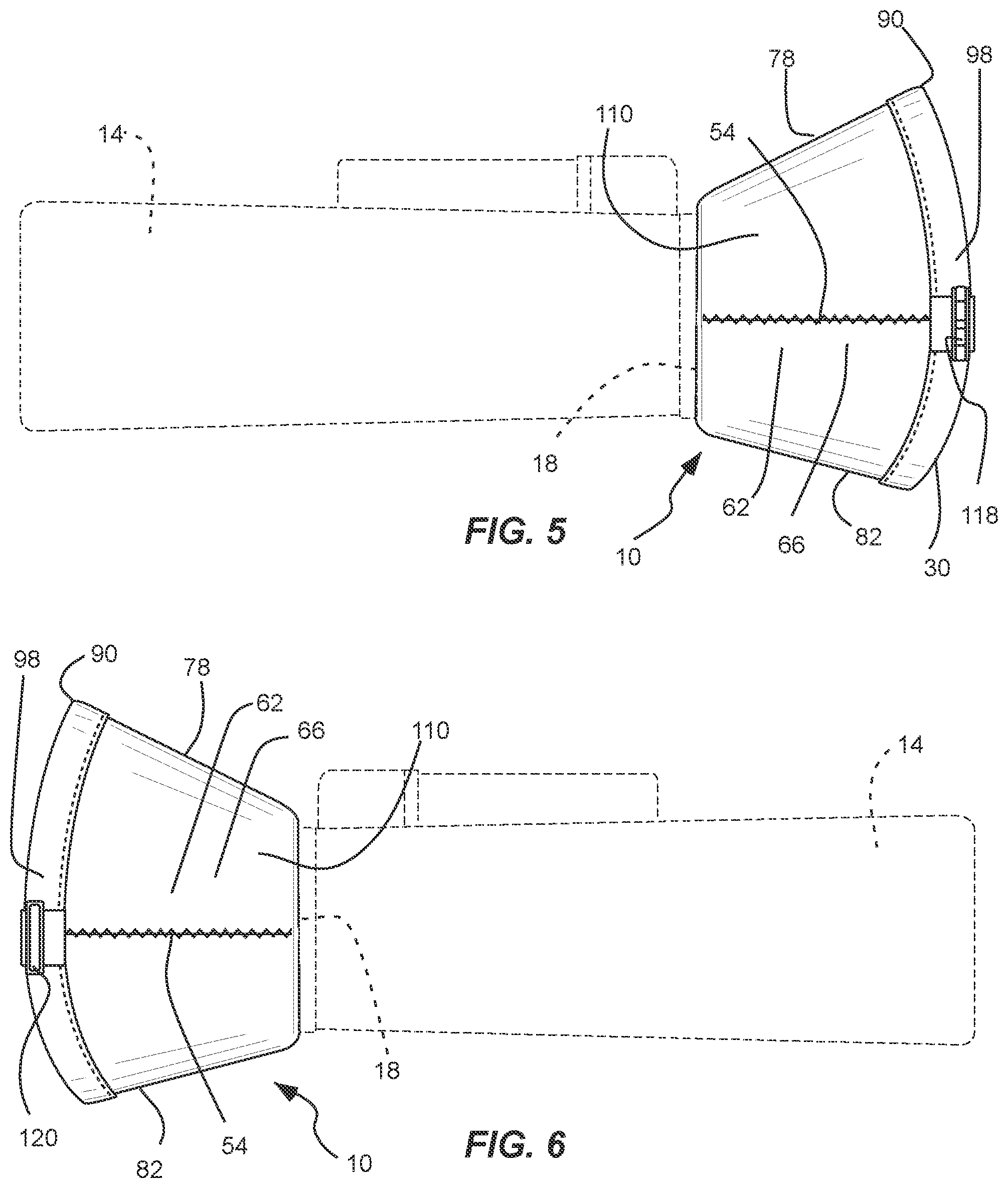 Patent US12326552 Figure 5 – Removably attachable eyepiece shield