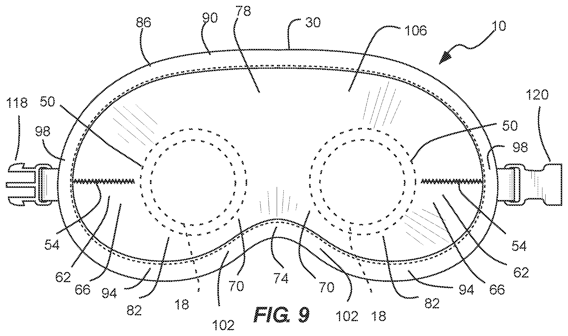 Patent US12326552 Figure 7 – Removably attachable eyepiece shield