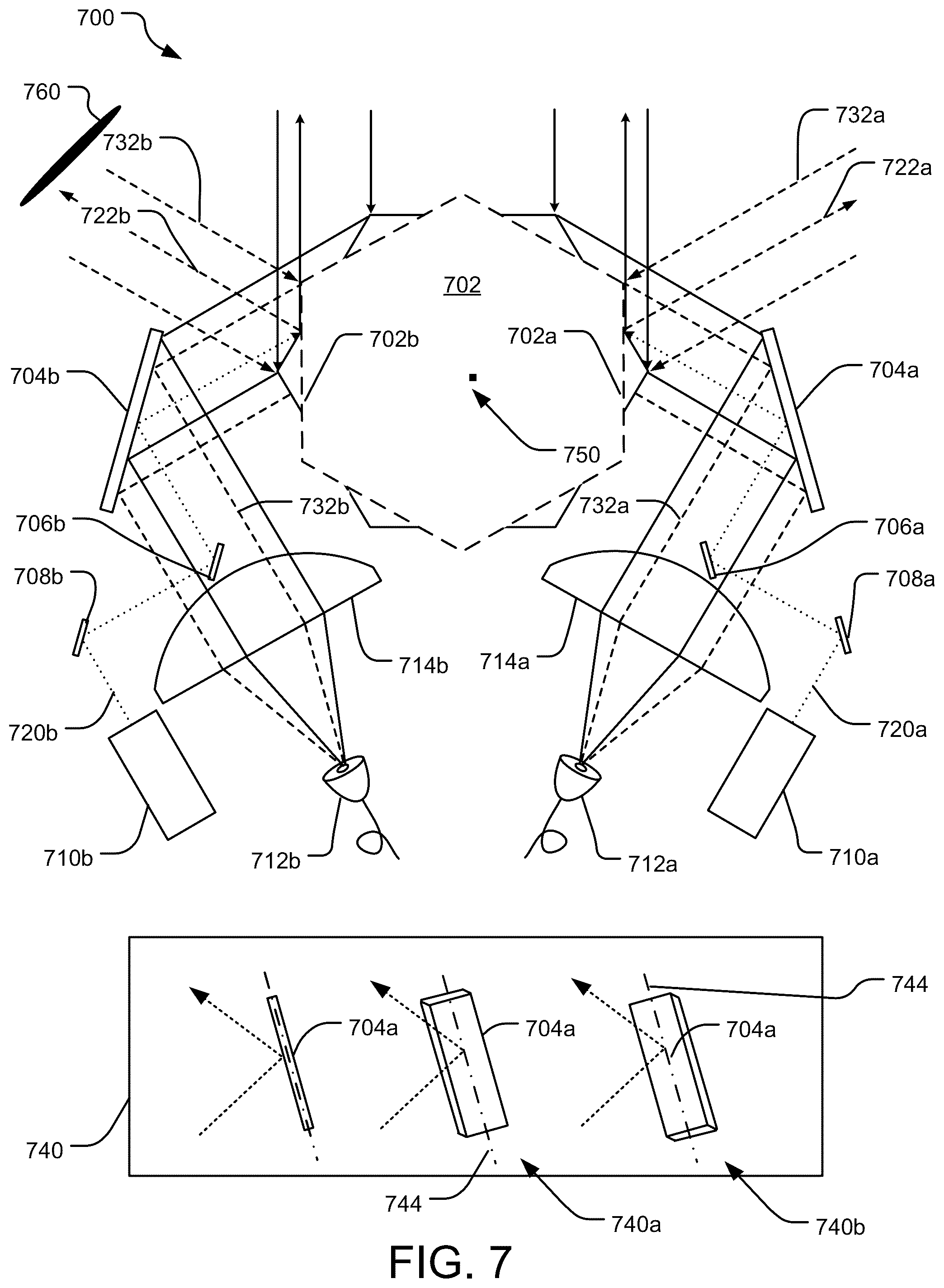Patent US12326554 Figure 7 – Compact galvanometer mirror design