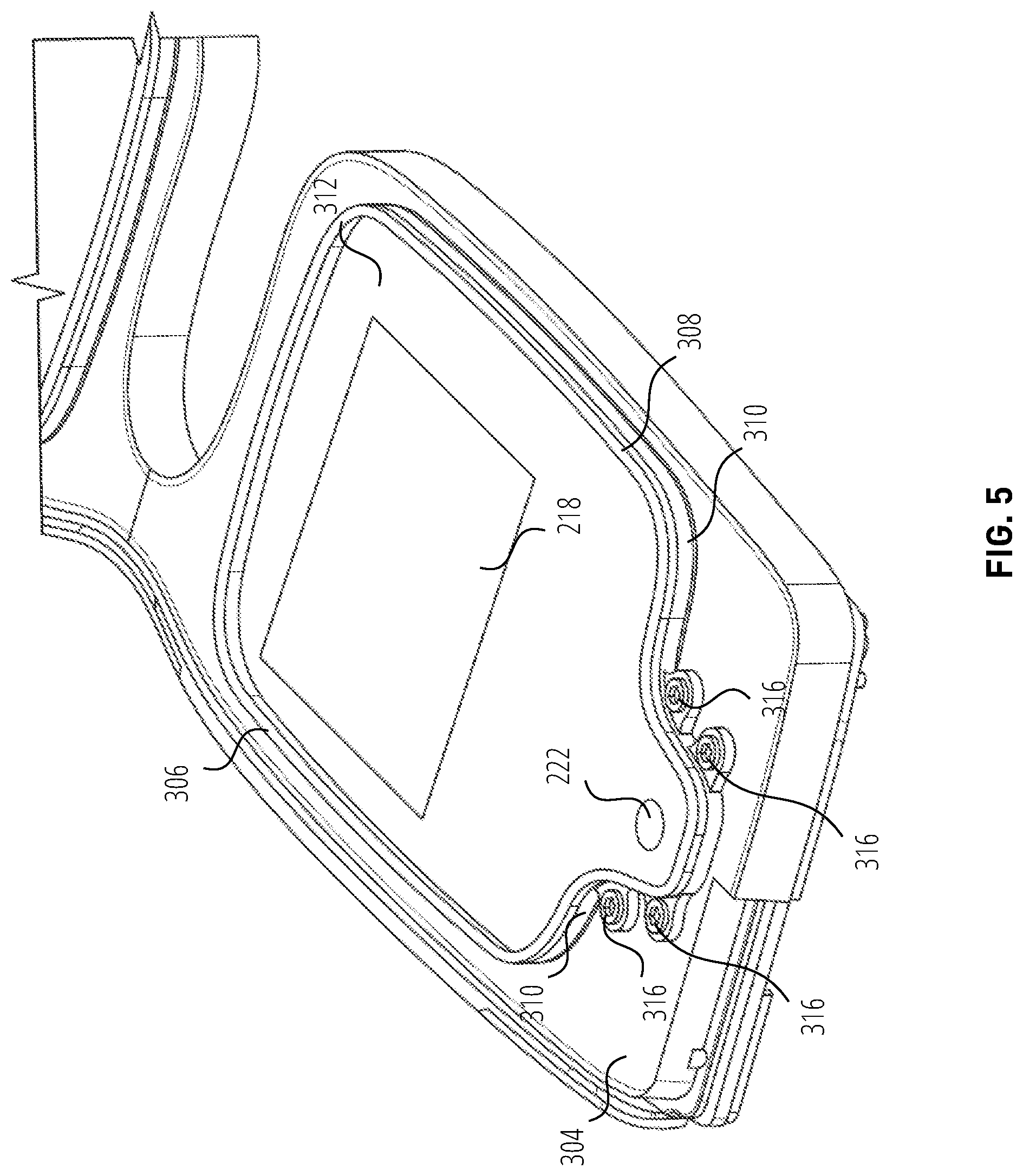 Patent US12326563 Figure 5 – Cantilevered waveguide for extended reality glasses