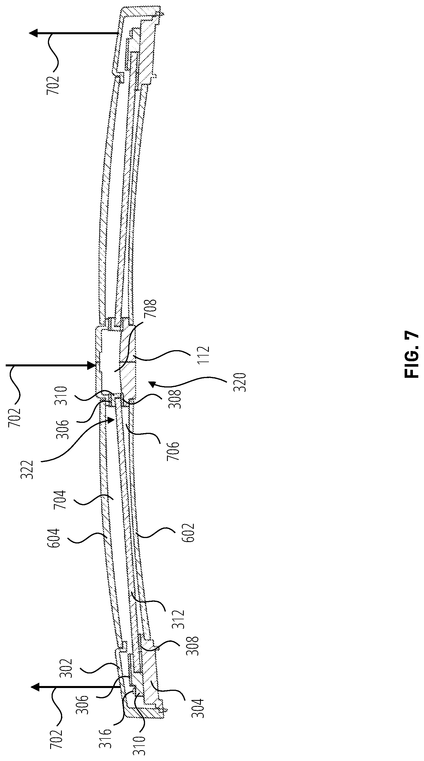 Patent US12326563 Figure 7 – Cantilevered waveguide for extended reality glasses