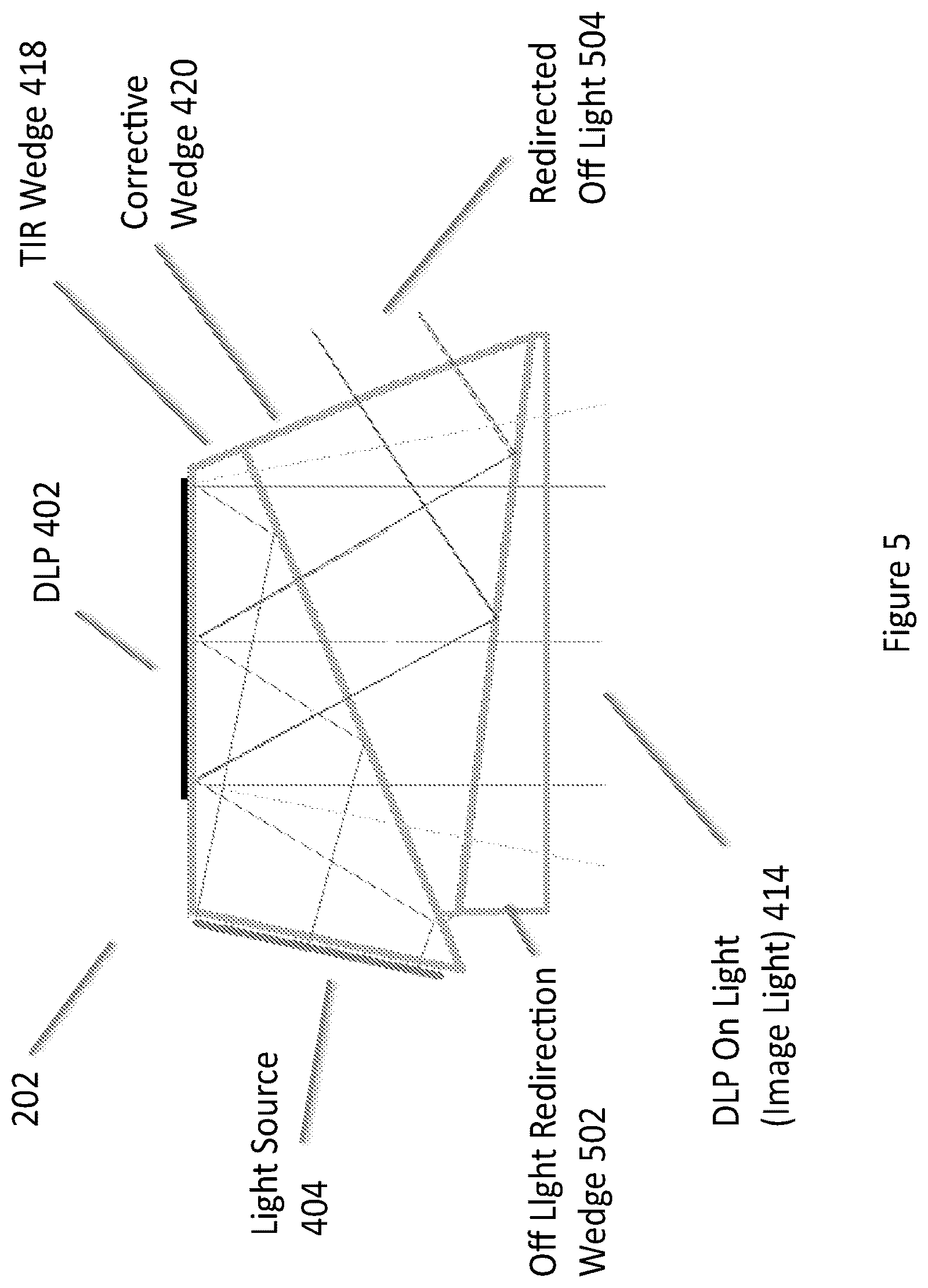 Patent US12326565 Figure 7 – Stray light suppression for head worn computing