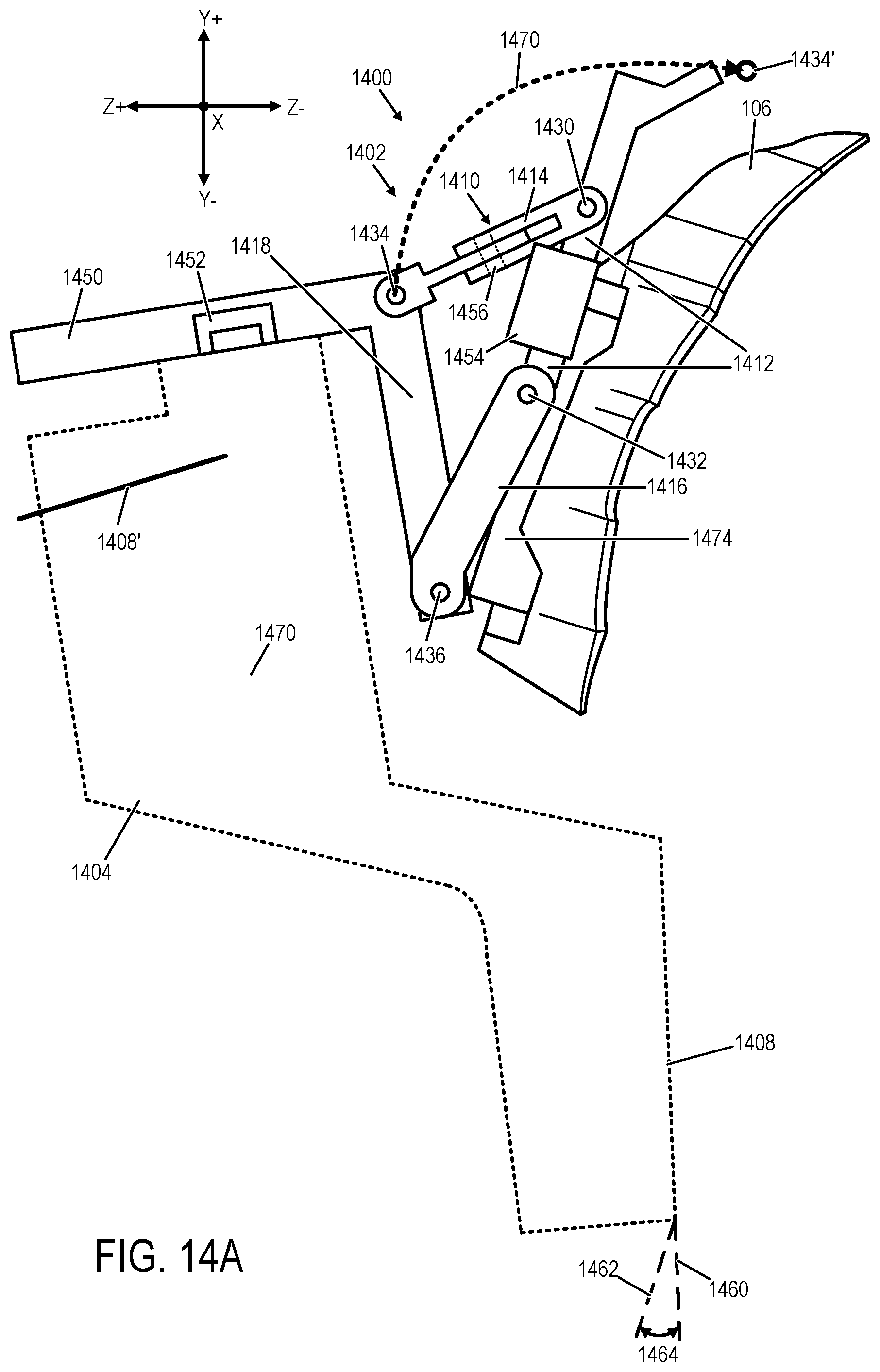 Patent US12326567 Figure 7 – Hinged head-mounted display device