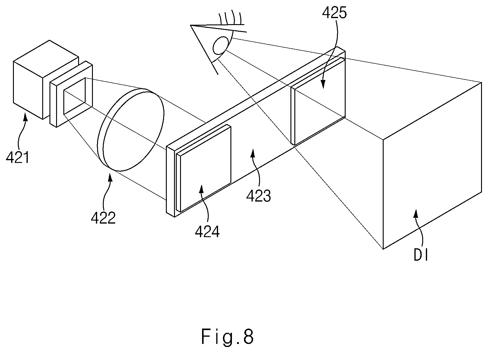 Patent US12326571 Figure 8 – Device for displaying side view of vehicle and method for displaying side view using the same
