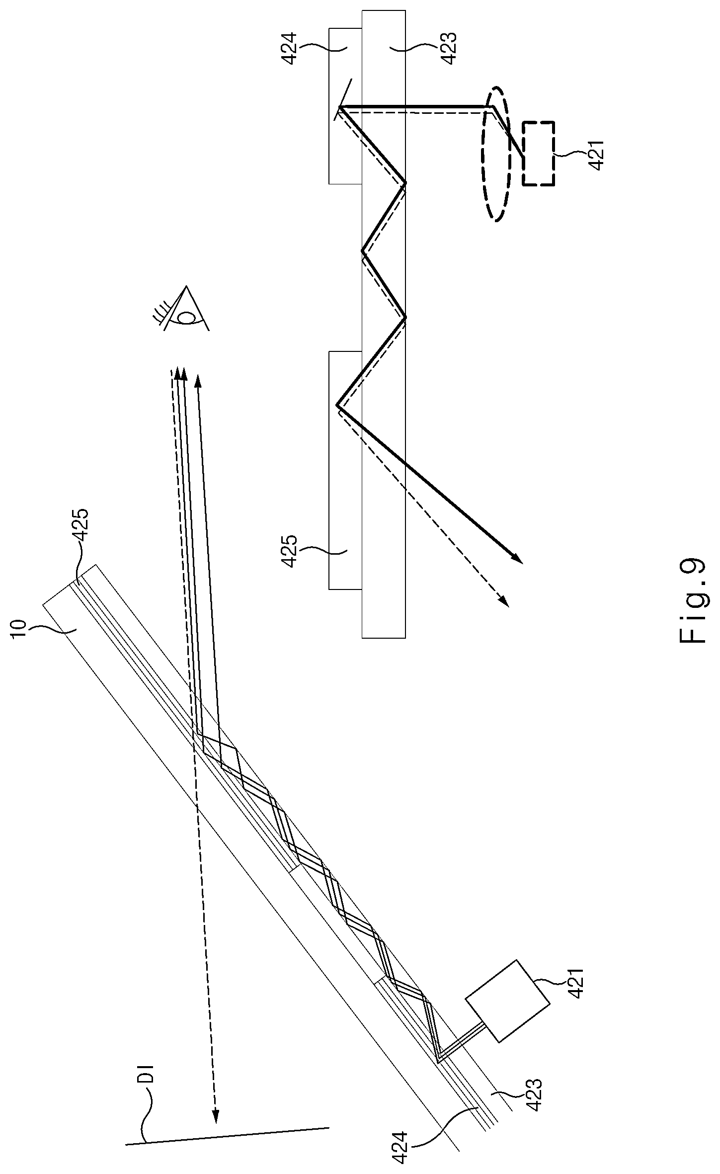 Patent US12326571 Figure 9 – Device for displaying side view of vehicle and method for displaying side view using the same