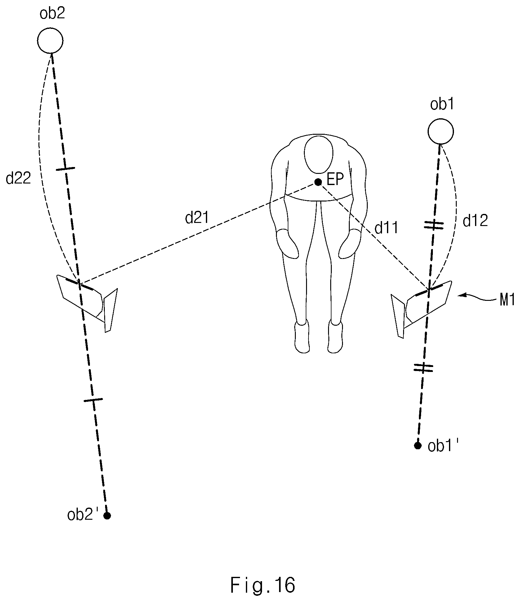 Patent US12326571 Figure 16 – Device for displaying side view of vehicle and method for displaying side view using the same