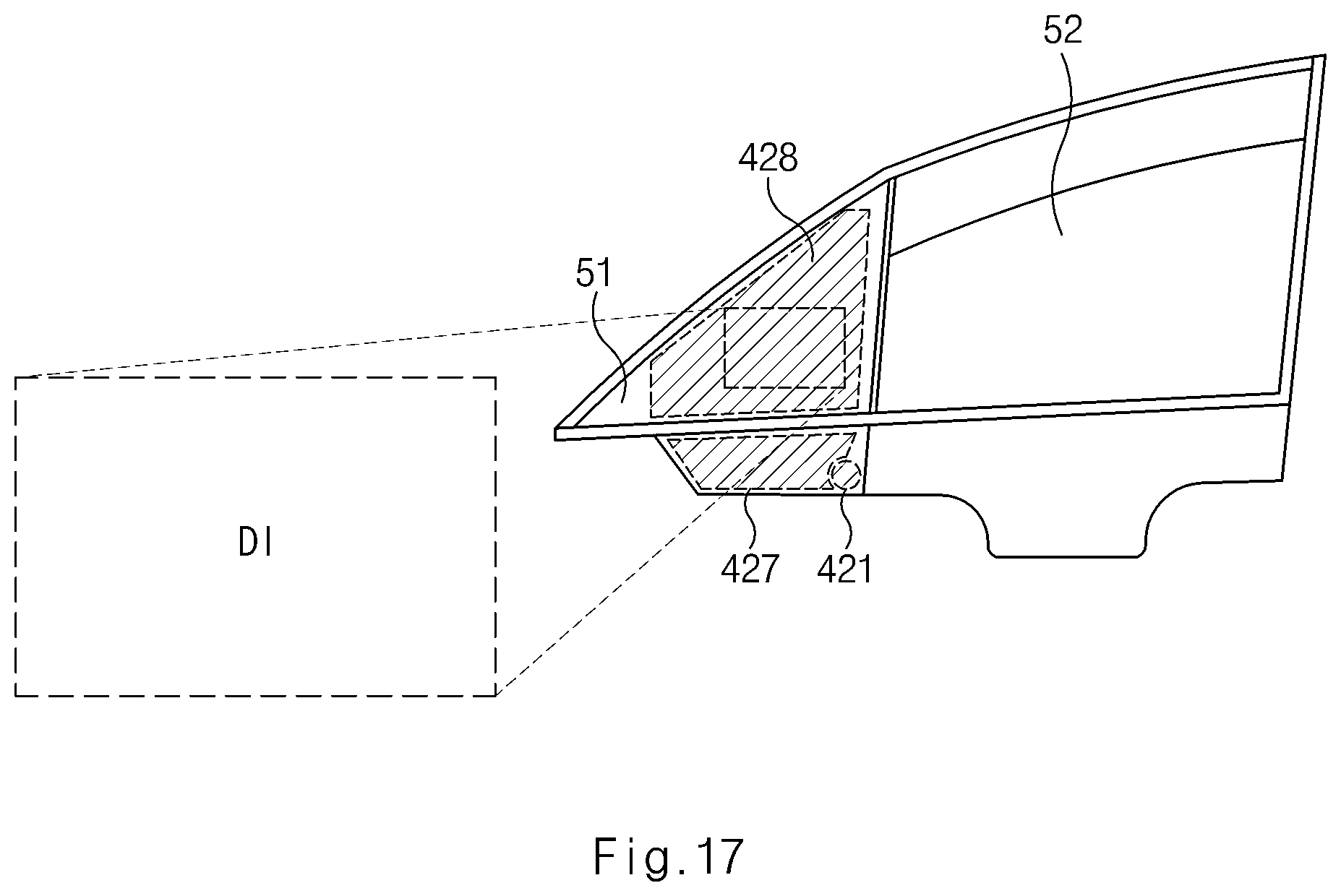 Patent US12326571 Figure 17 – Device for displaying side view of vehicle and method for displaying side view using the same