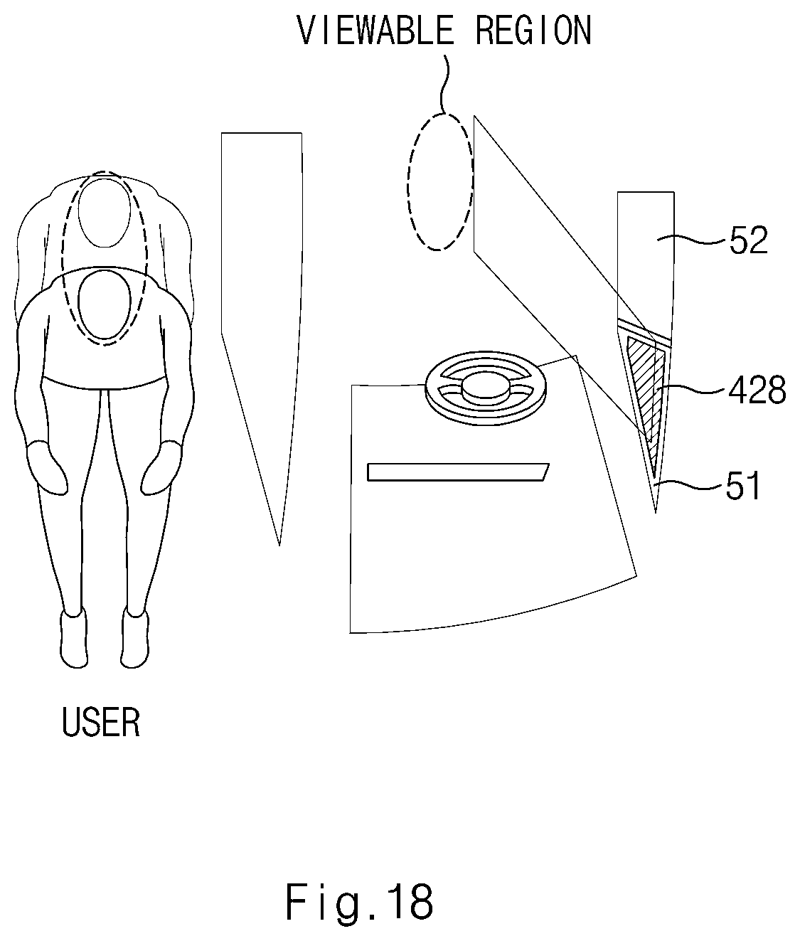 Patent US12326571 Figure 18 – Device for displaying side view of vehicle and method for displaying side view using the same