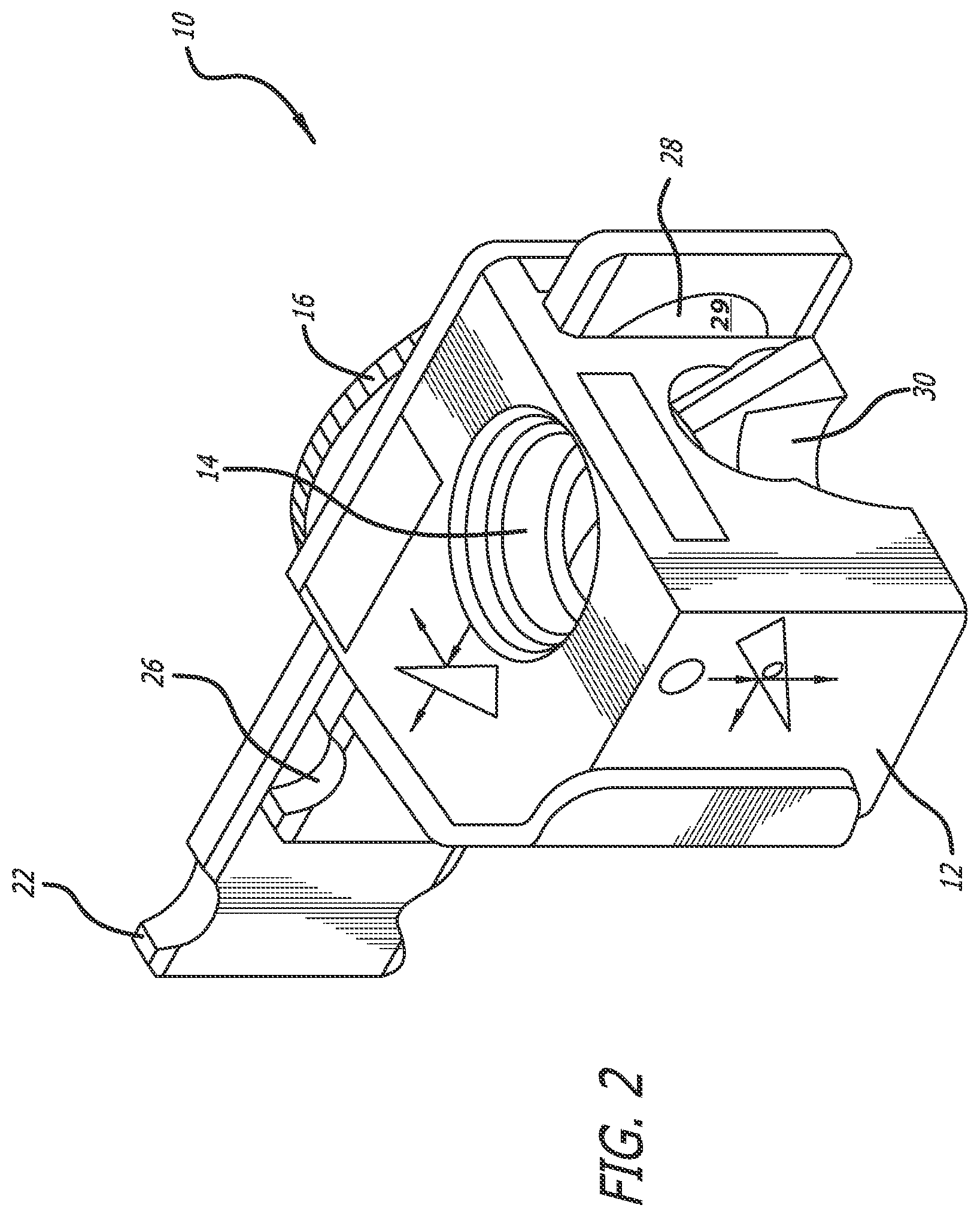 Patent US12326572 Figure 2 – Nano-textured attenuator for use with laser beam profiling and laser beam characterization systems and method of use
