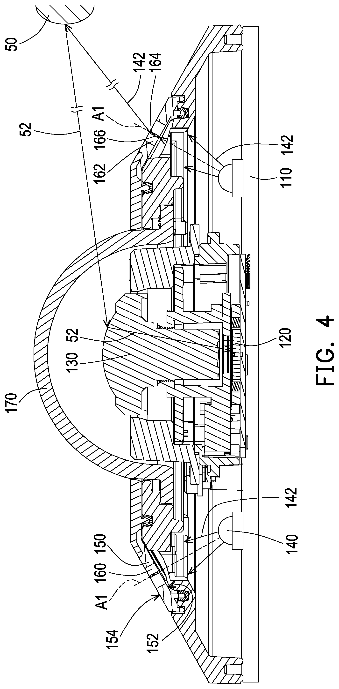 Patent US12326575 Figure 4 – Optical sensing device