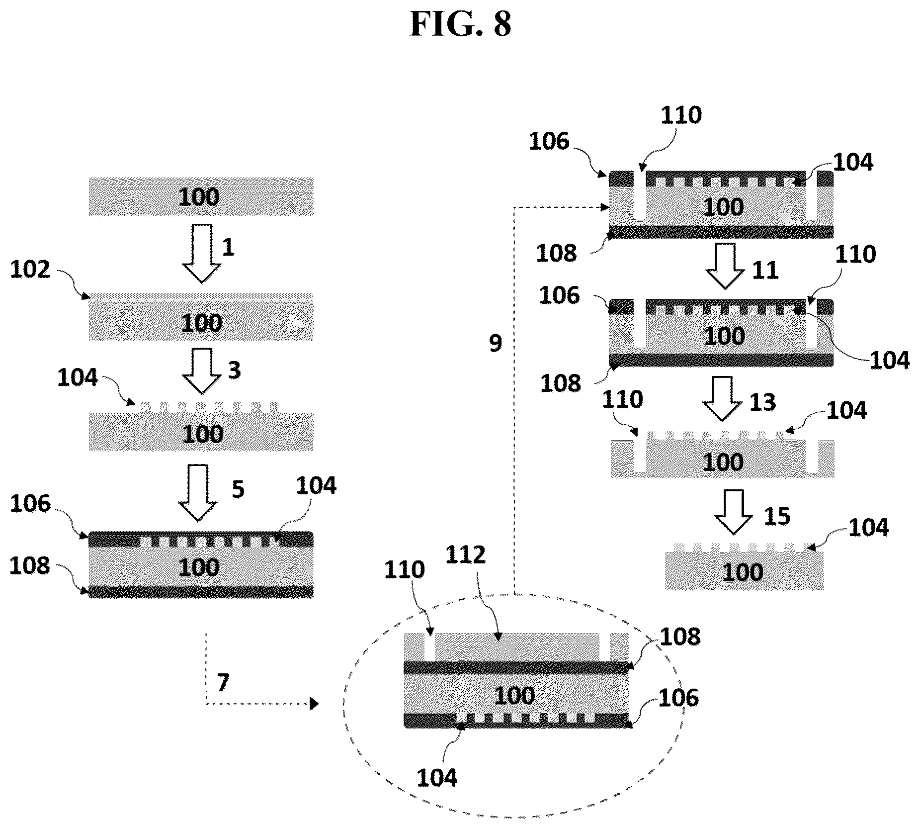 Patent US12326578 Figure 7 – Sub-mm flat lens fabrication