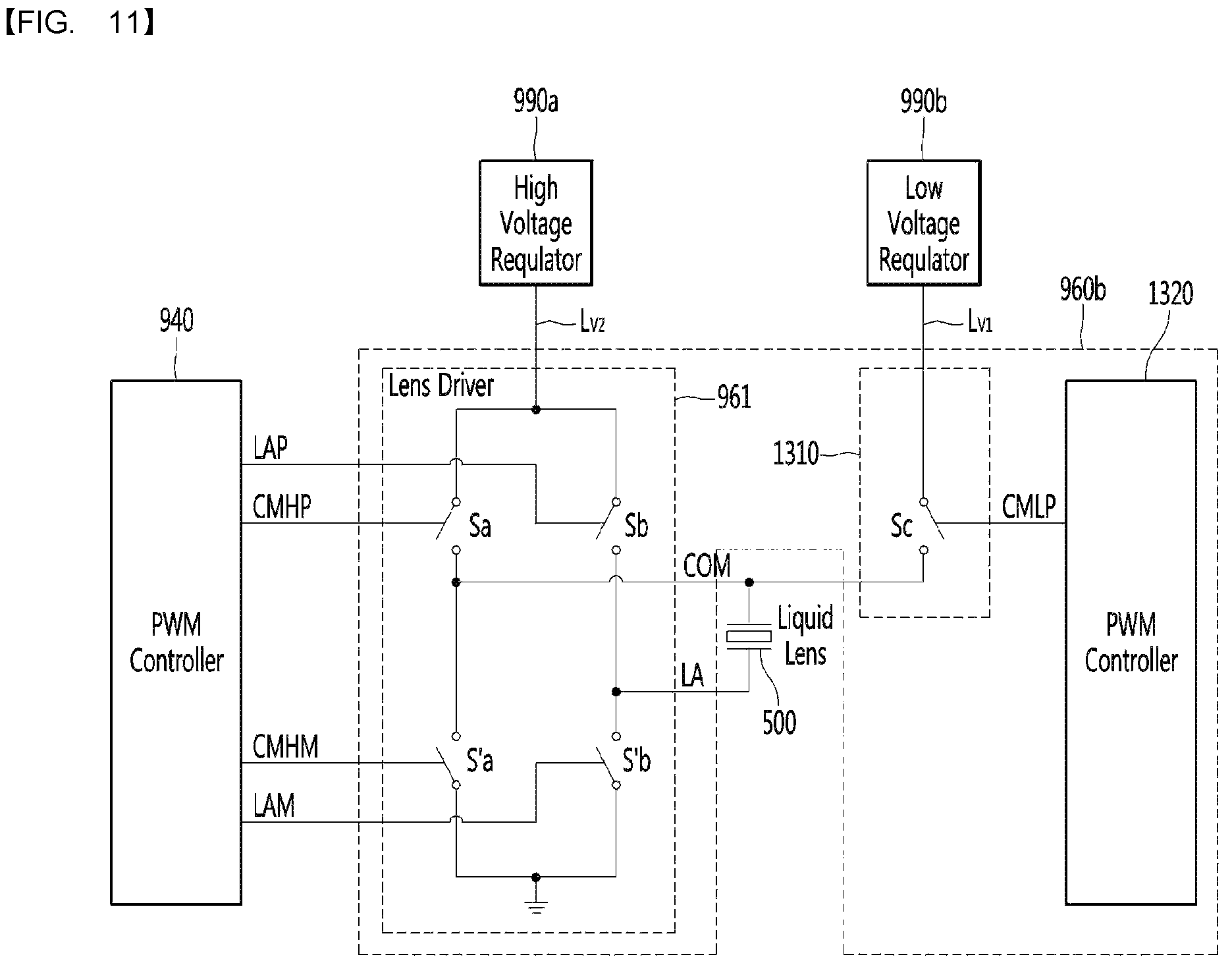 Patent US12326579 Figure 14 – Lens curvature variation apparatus