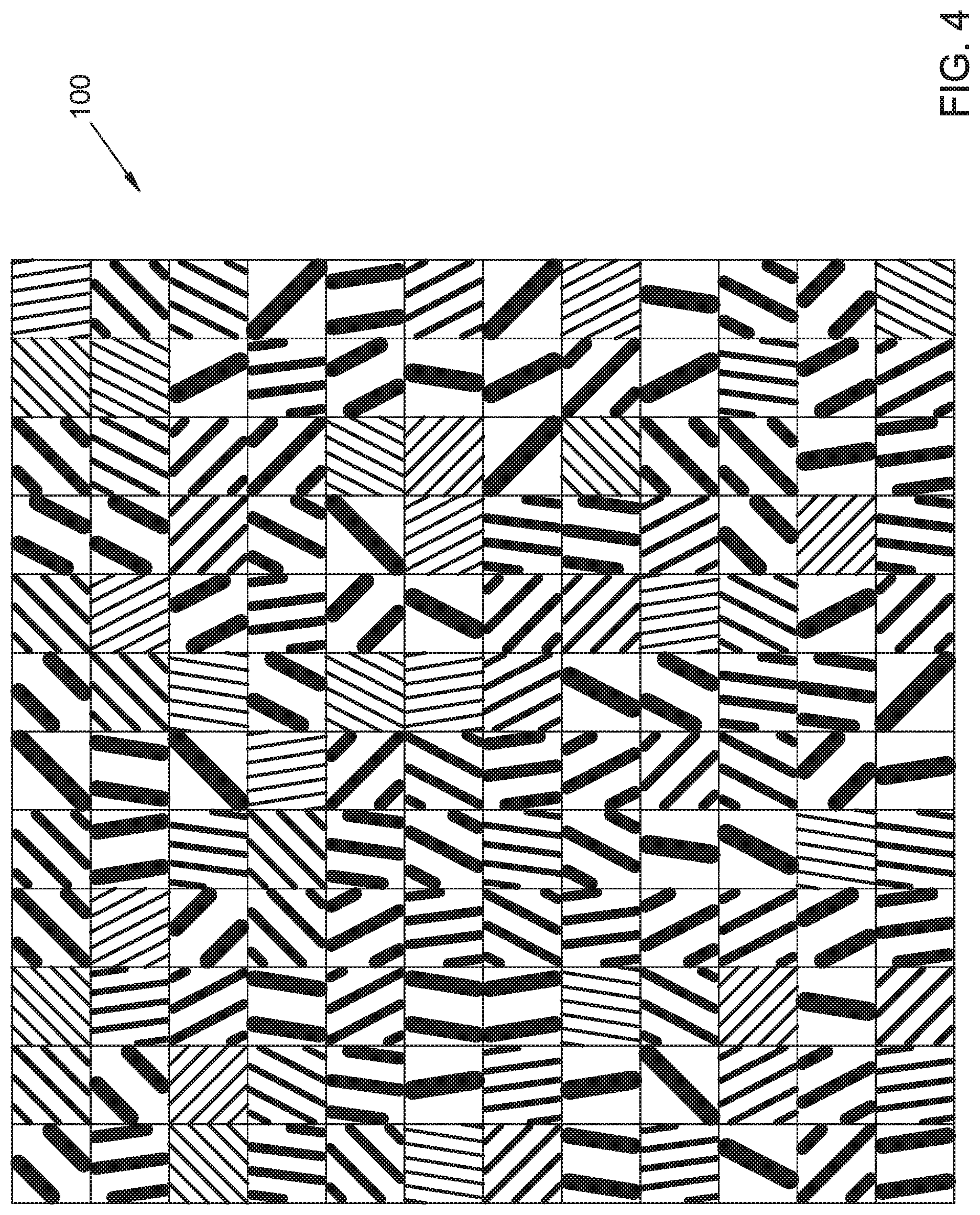 Patent US12326584 Figure 4 – Diffraction grating array for wide-angle illumination