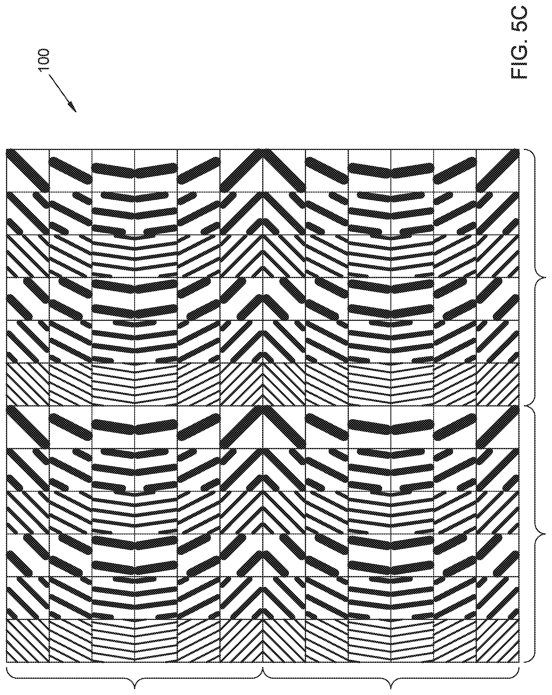 Patent US12326584 Figure 7 – Diffraction grating array for wide-angle illumination