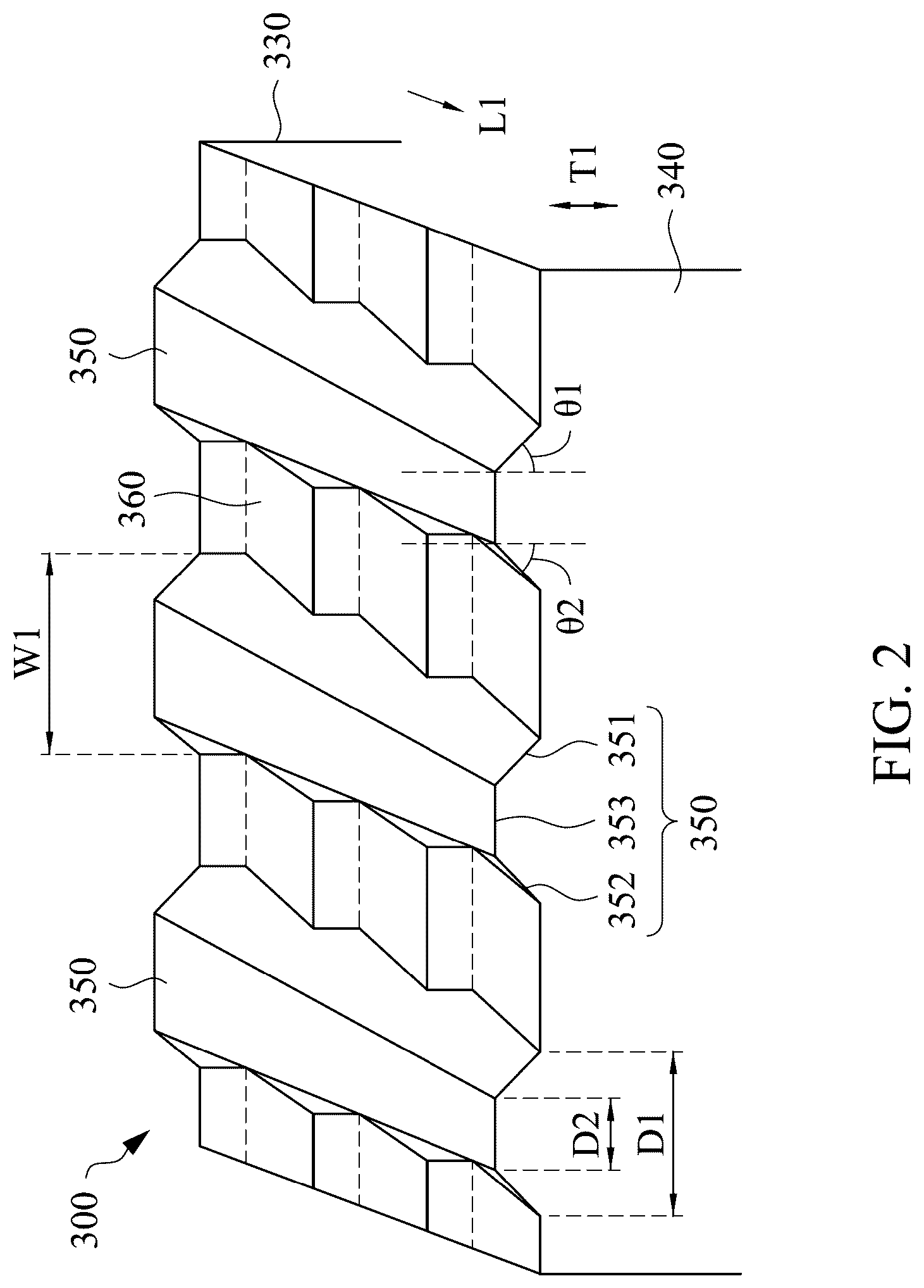 Patent US12326590 Figure 2 – Light guide plate, backlight module, and display device