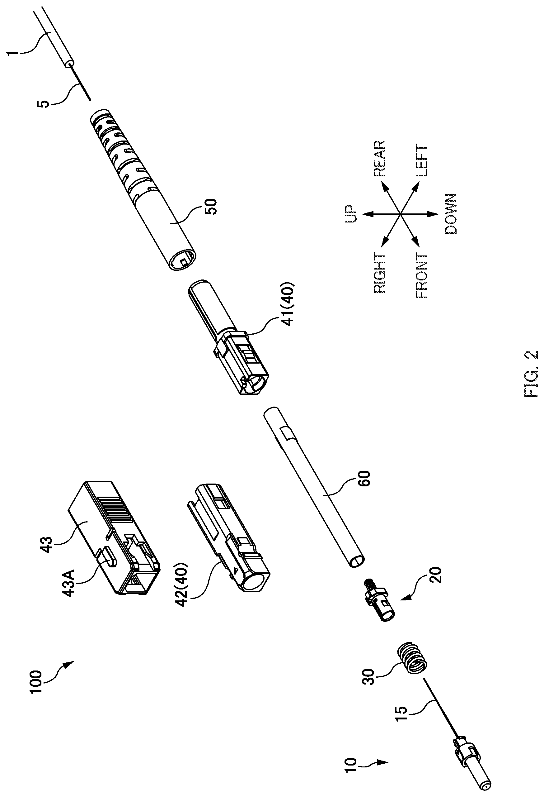 Patent US12326594 Figure 2 – Optical connector and method of manufacturing optical connector