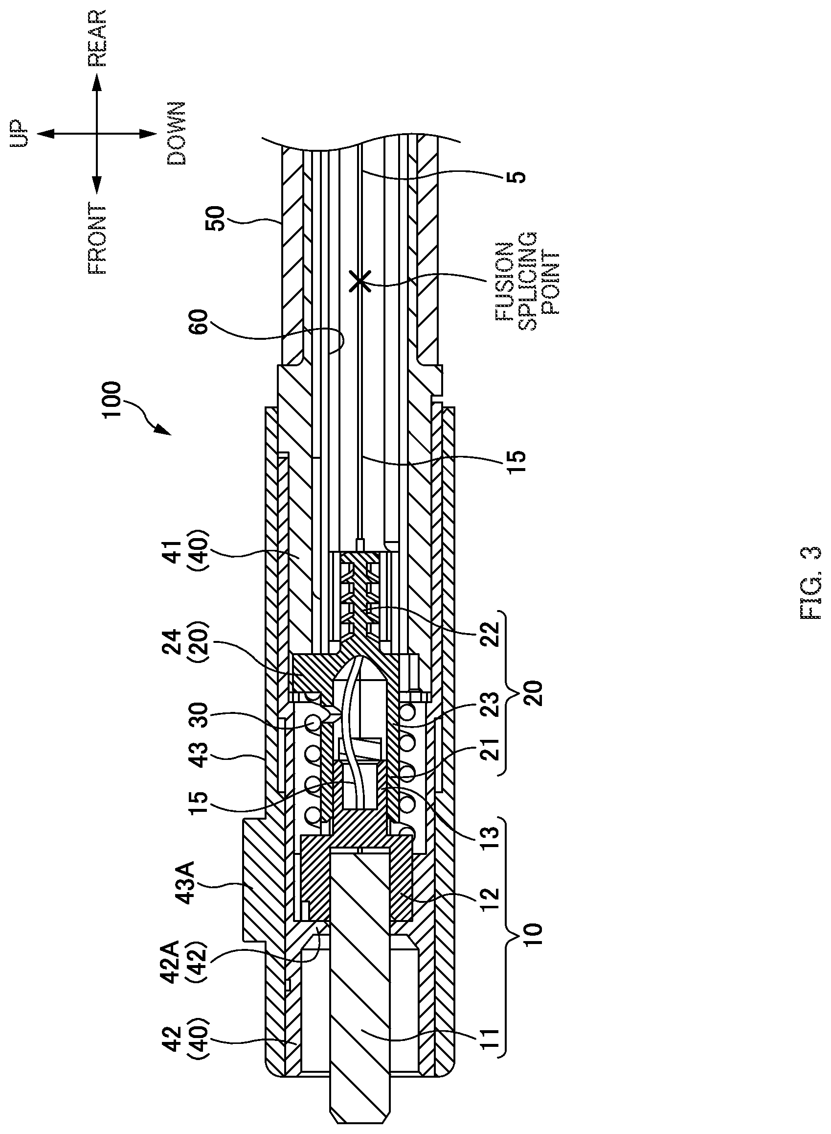 Patent US12326594 Figure 3 – Optical connector and method of manufacturing optical connector