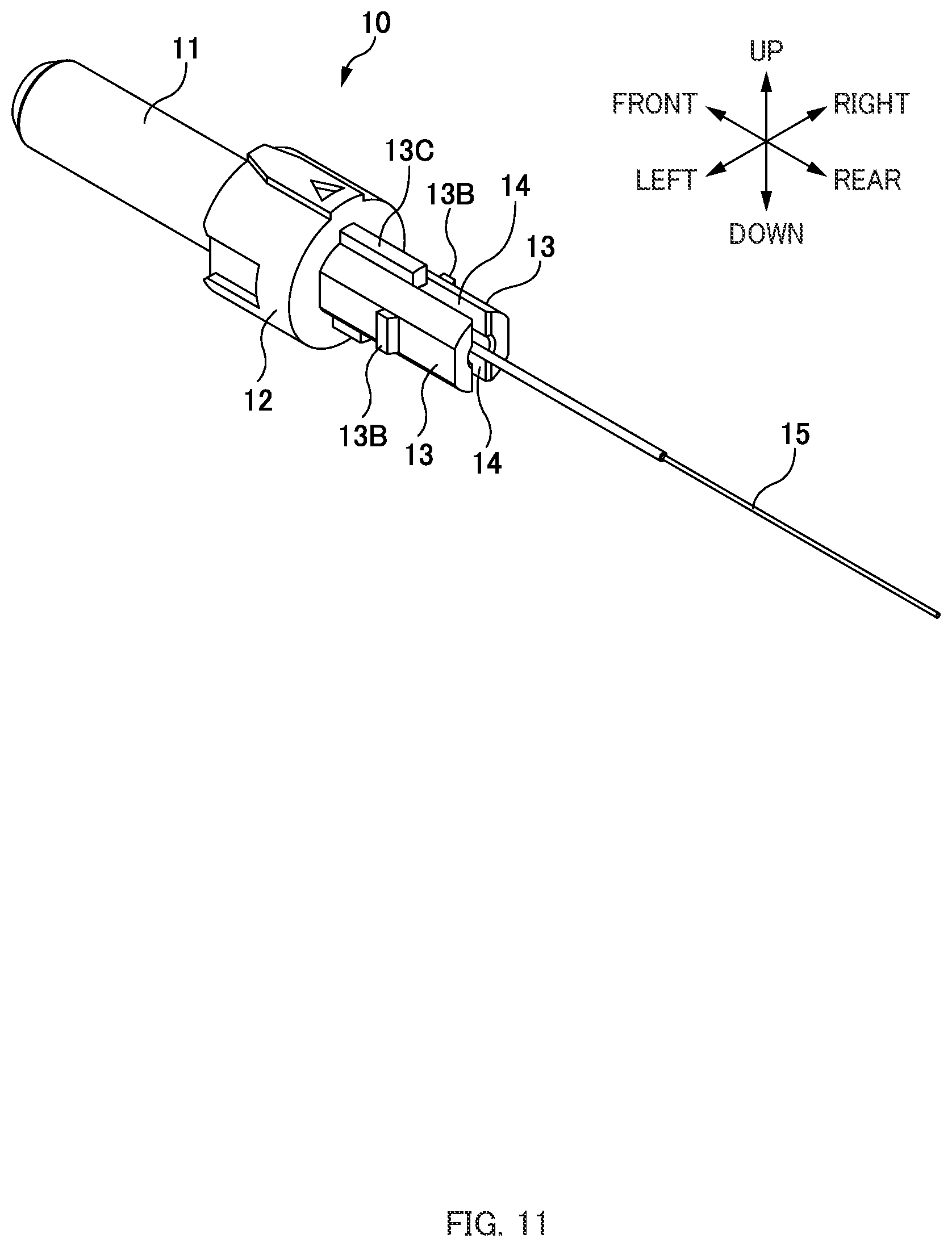 Patent US12326594 Figure 11 – Optical connector and method of manufacturing optical connector