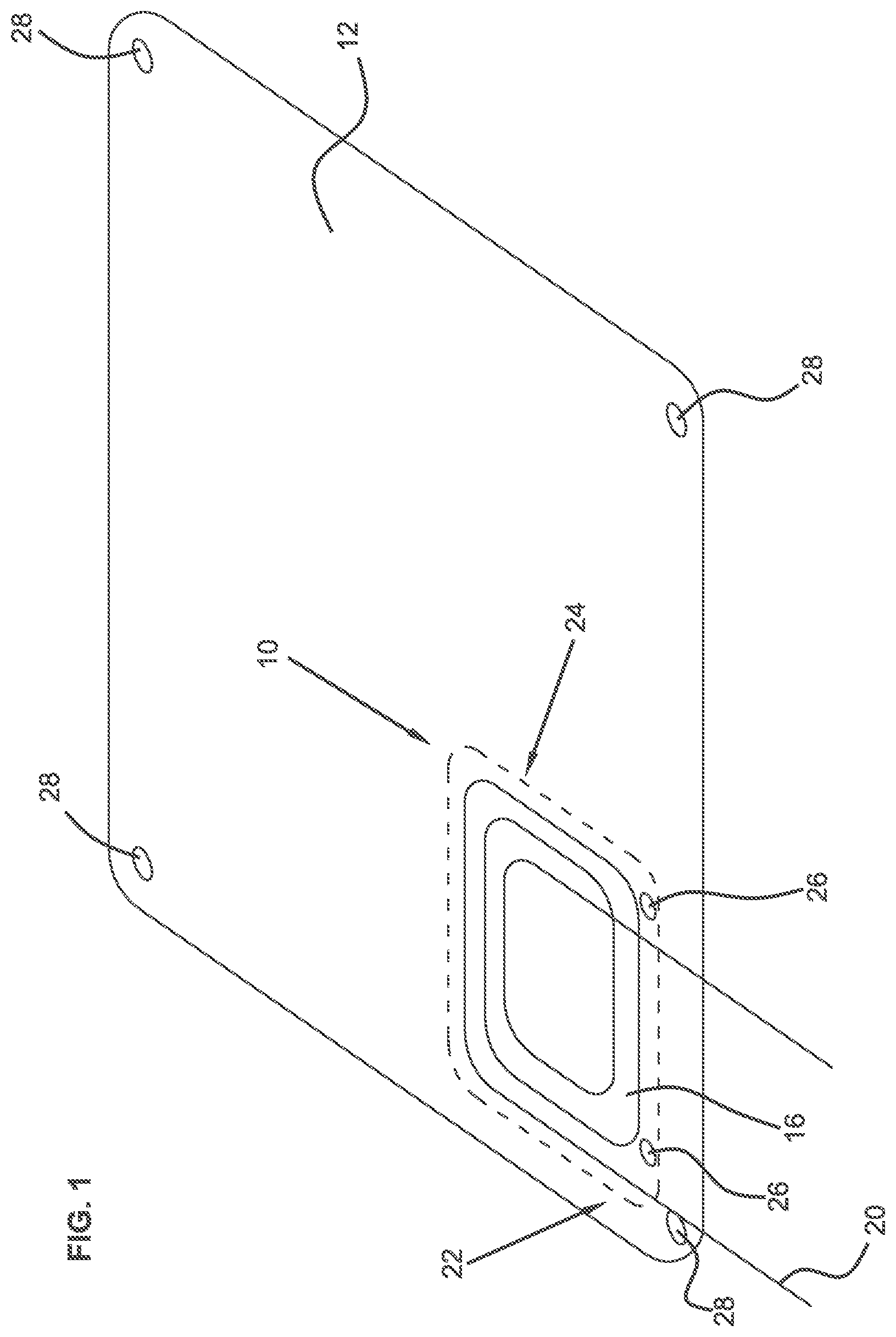 Patent US12326596 Figure 1 – Flexible organizer and self-supporting unit