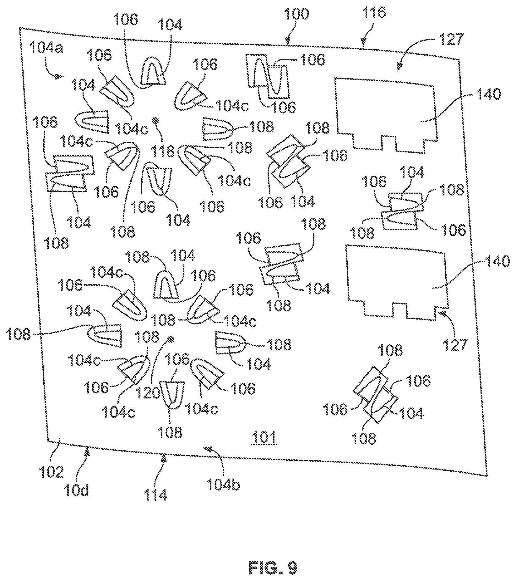 Patent US12326596 Figure 9 – Flexible organizer and self-supporting unit