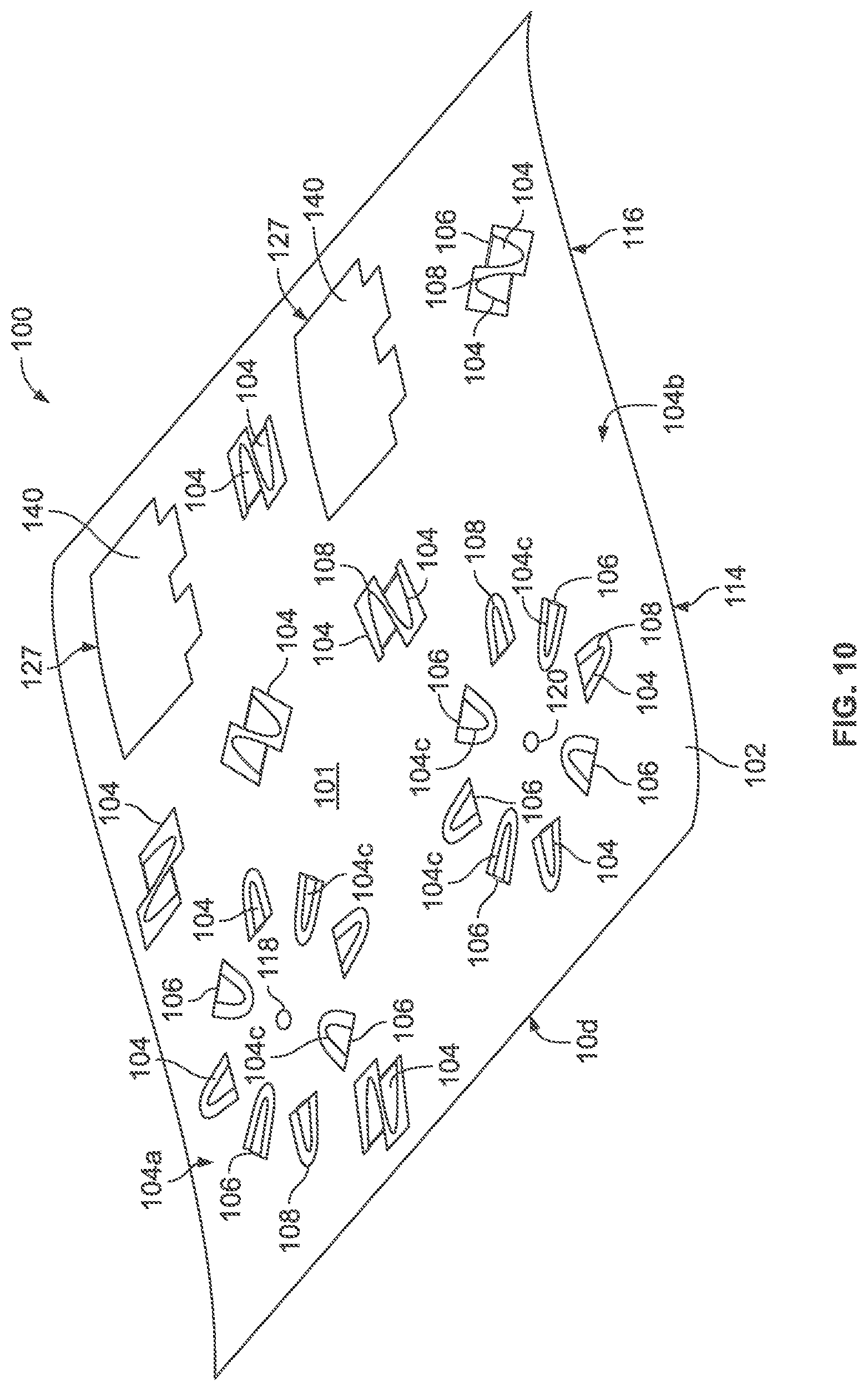 Patent US12326596 Figure 10 – Flexible organizer and self-supporting unit