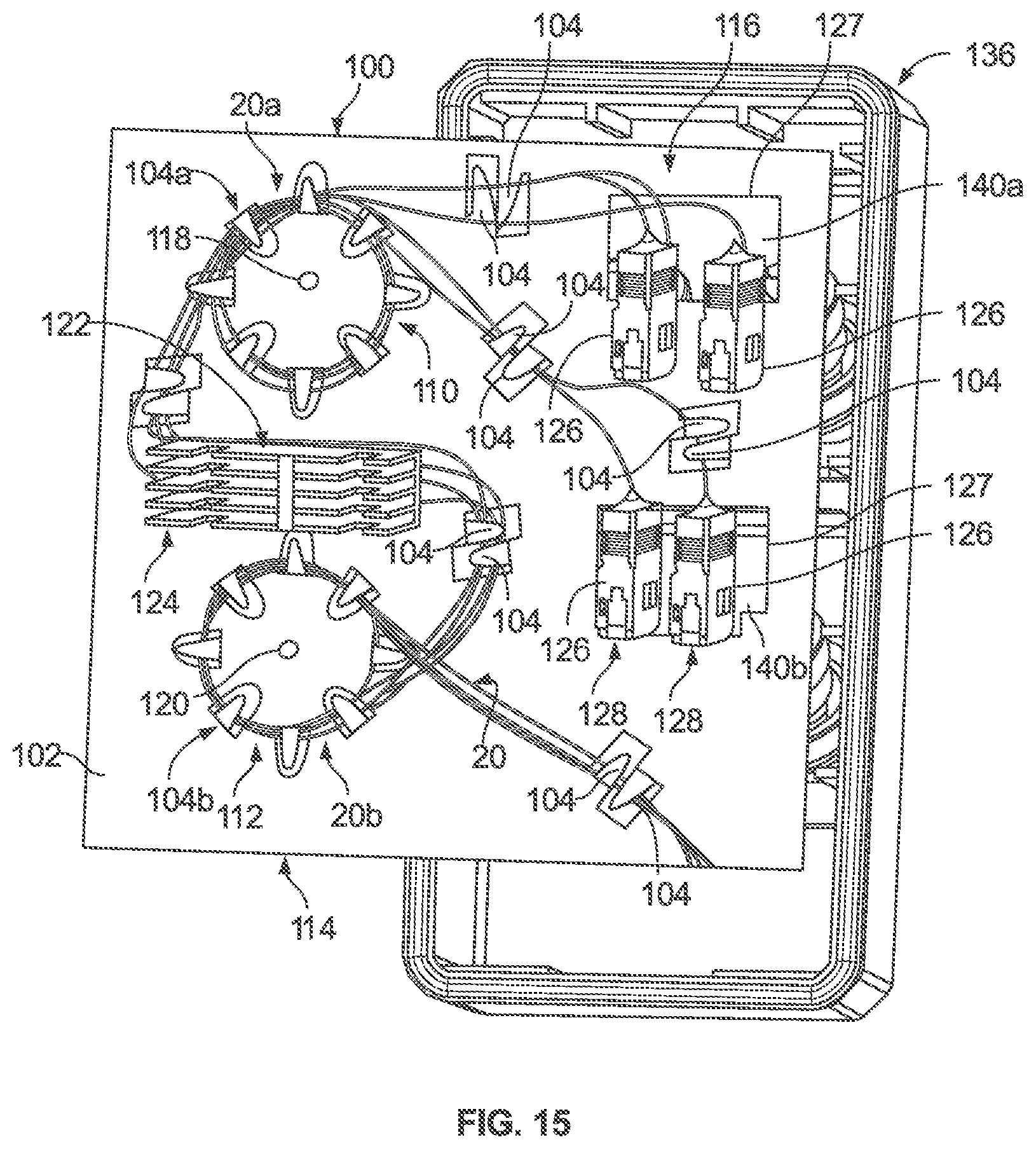 Patent US12326596 Figure 14 – Flexible organizer and self-supporting unit