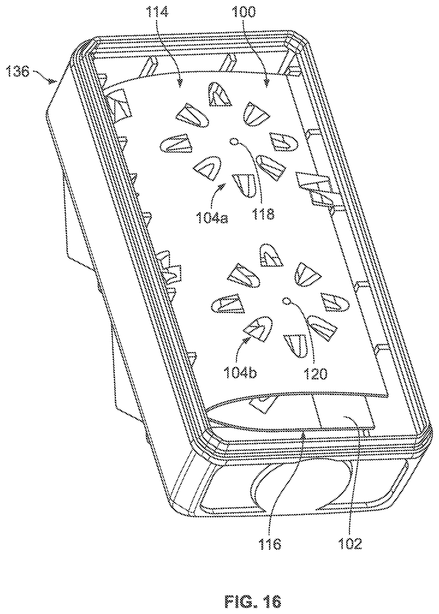 Patent US12326596 Figure 15 – Flexible organizer and self-supporting unit
