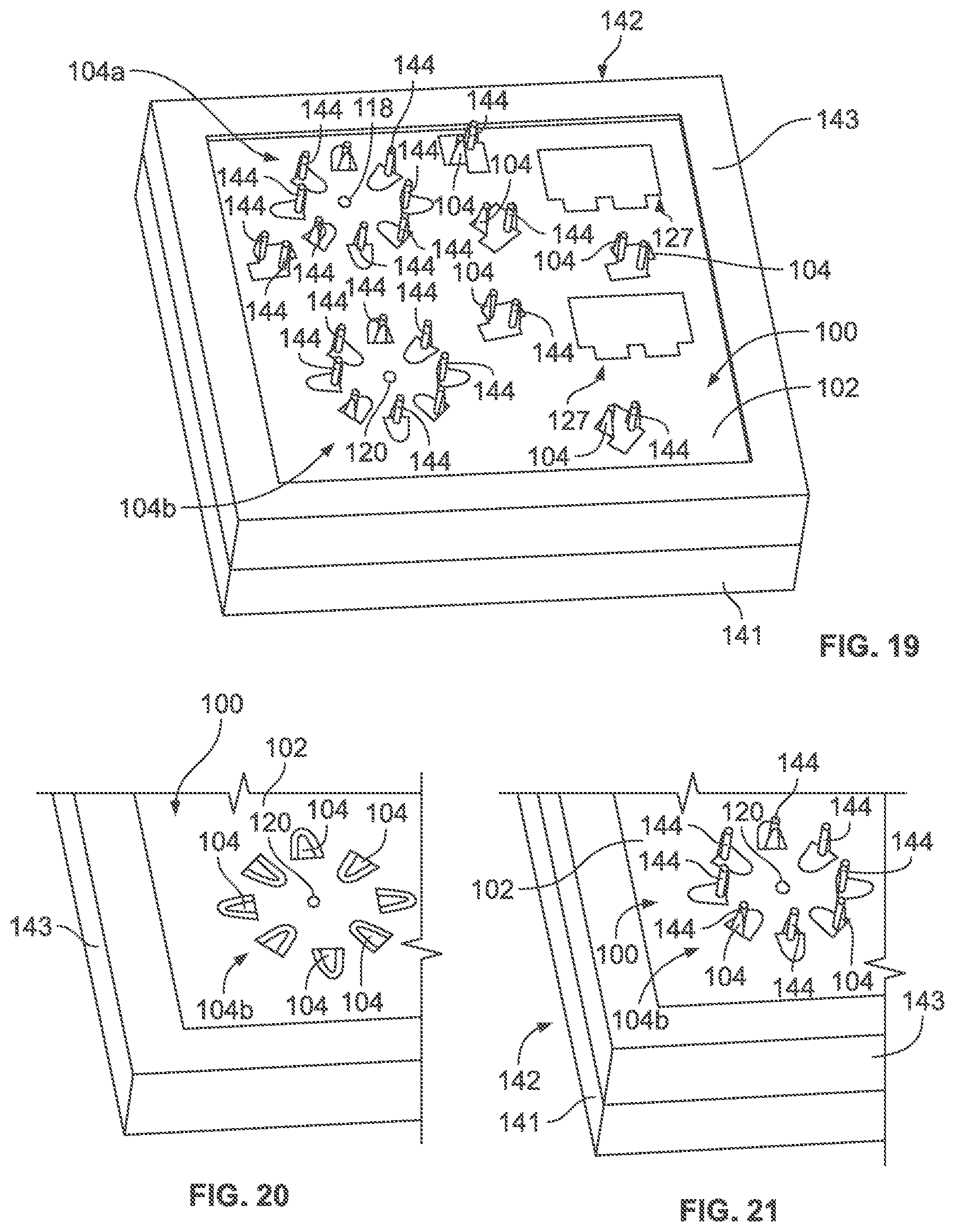 Patent US12326596 Figure 17 – Flexible organizer and self-supporting unit