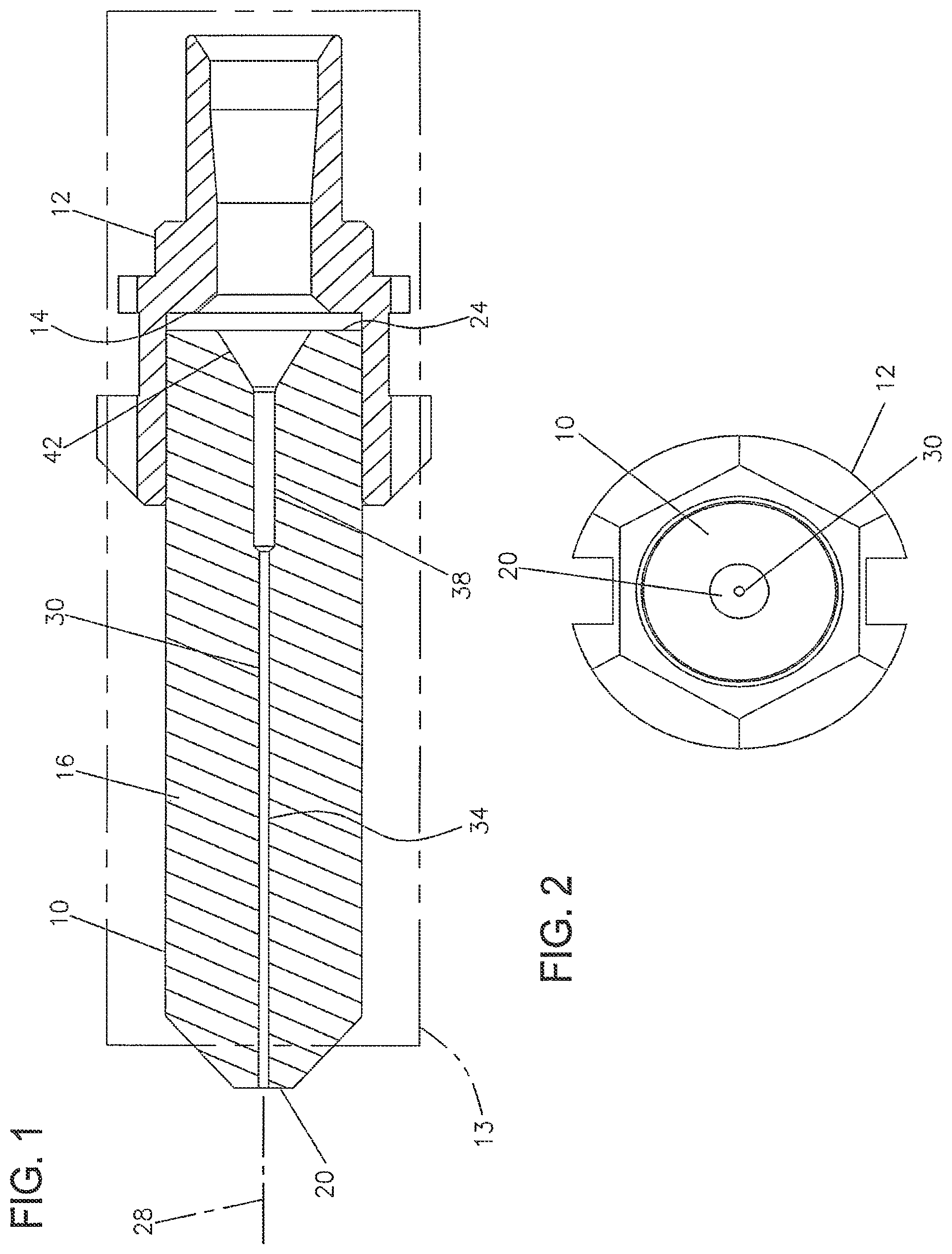 Patent US12326598 Figure 1 – Cable and dual inner diameter ferrule device with smooth internal contours and method