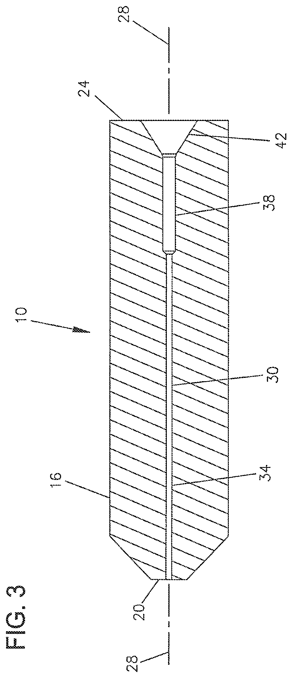 Patent US12326598 Figure 2 – Cable and dual inner diameter ferrule device with smooth internal contours and method