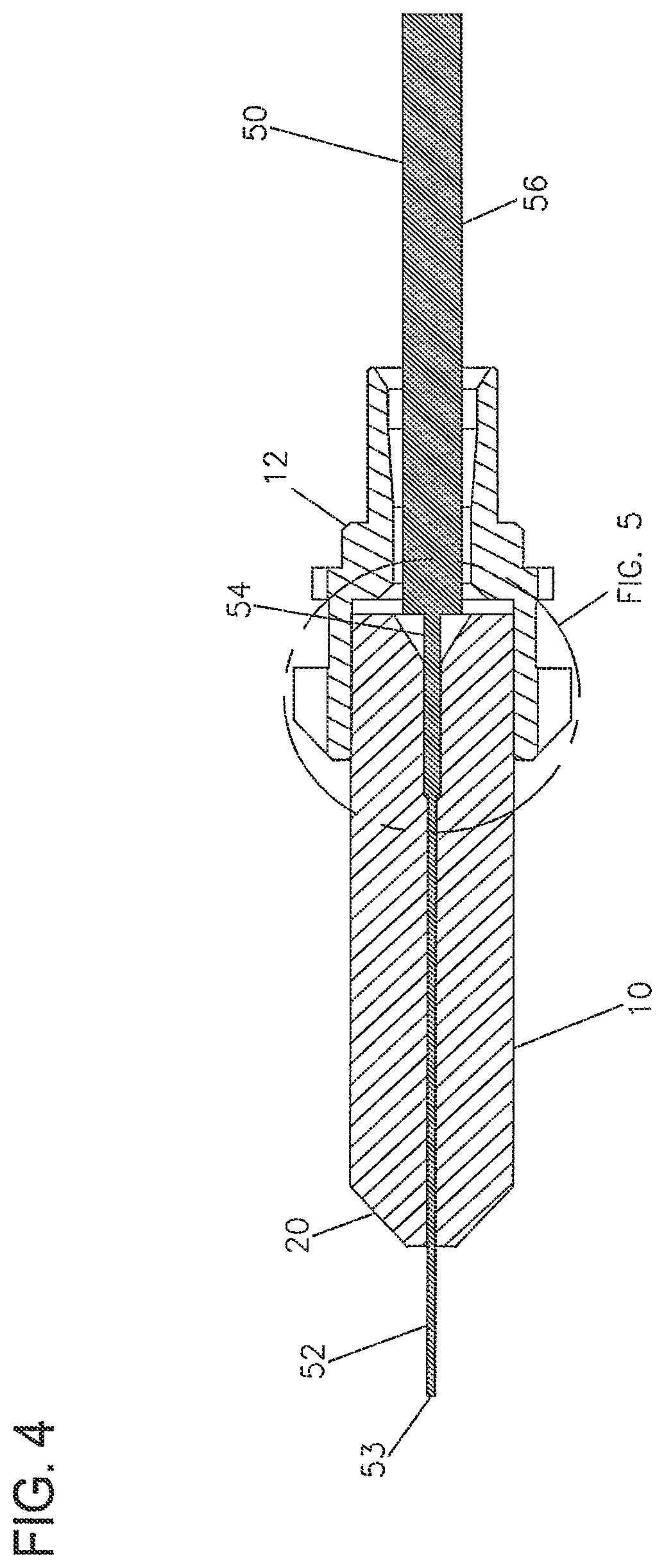 Patent US12326598 Figure 3 – Cable and dual inner diameter ferrule device with smooth internal contours and method